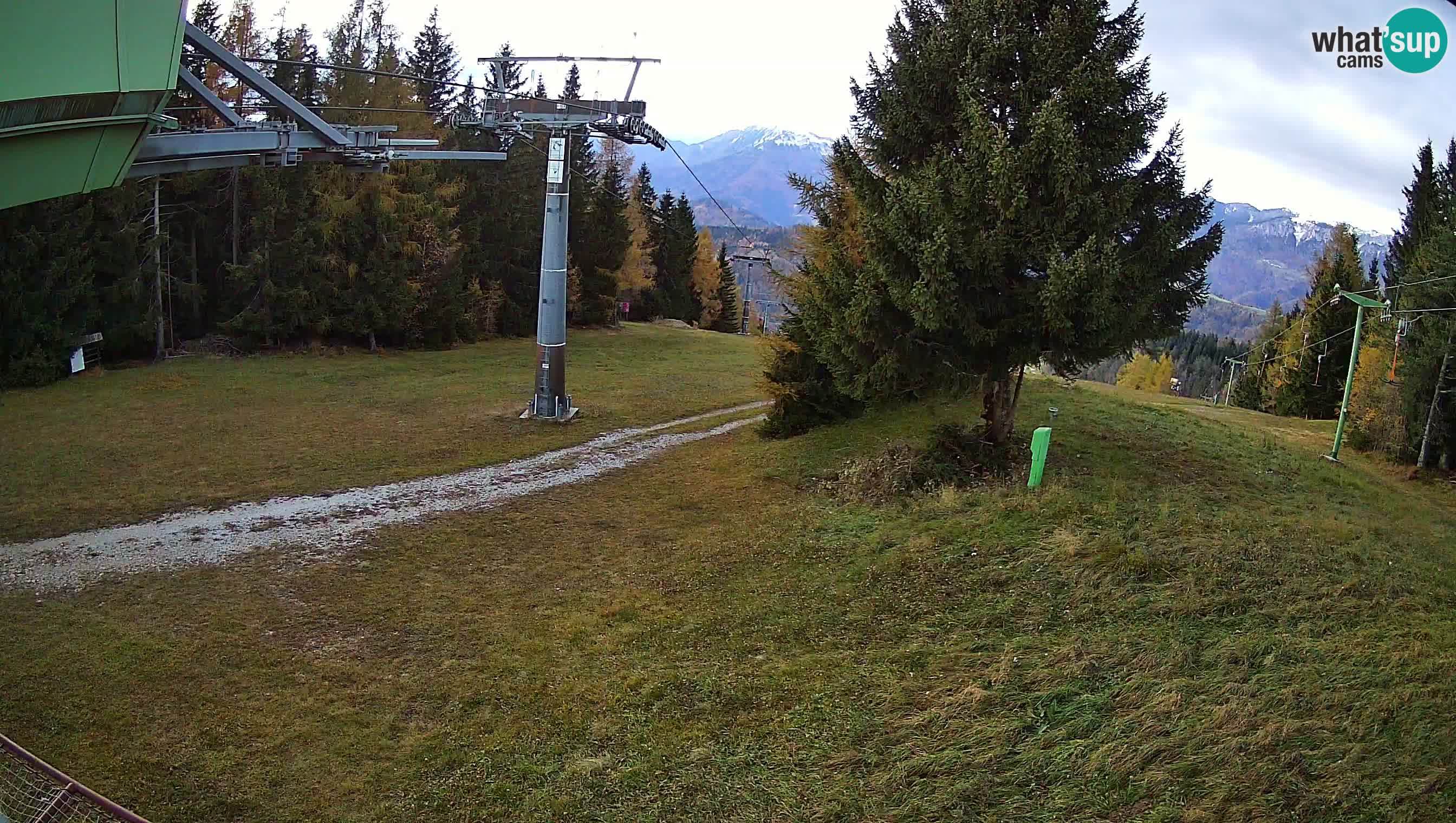 Smušišče Cerkno spletna kamera Lom zgornja proga