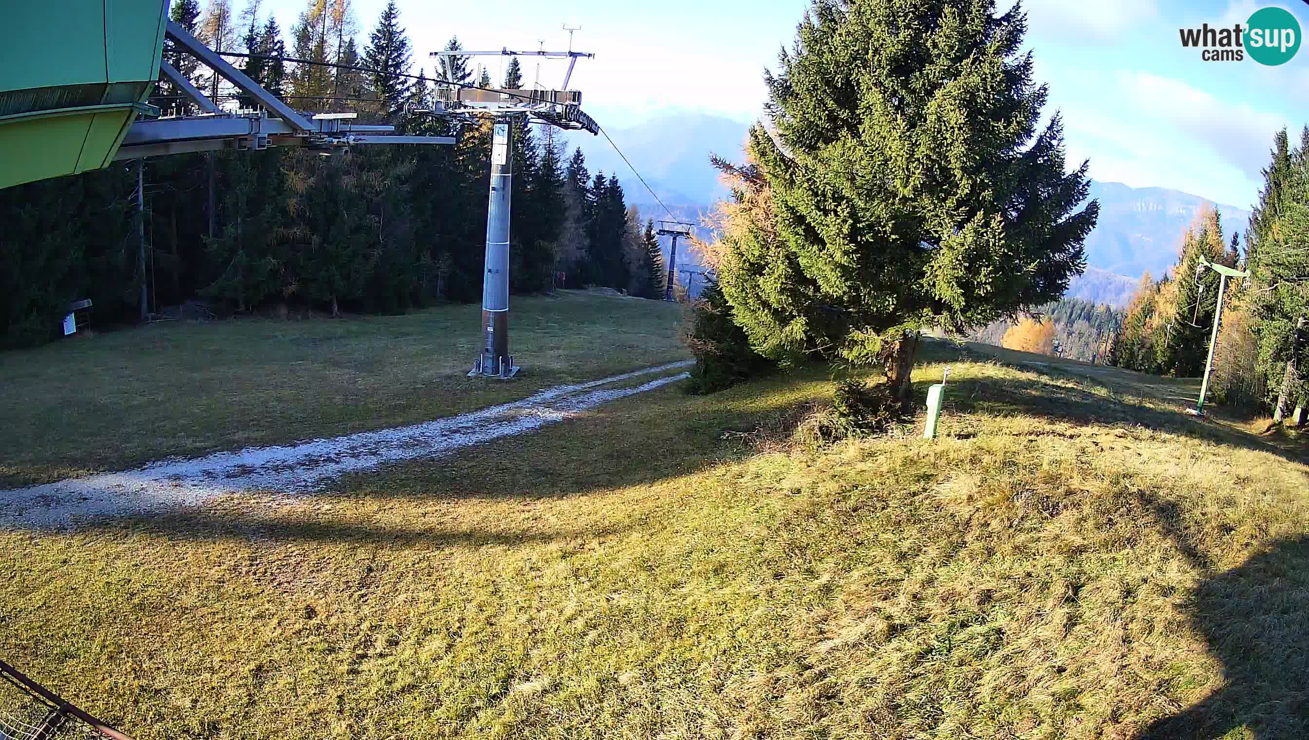 Smušišče Cerkno spletna kamera Lom zgornja proga