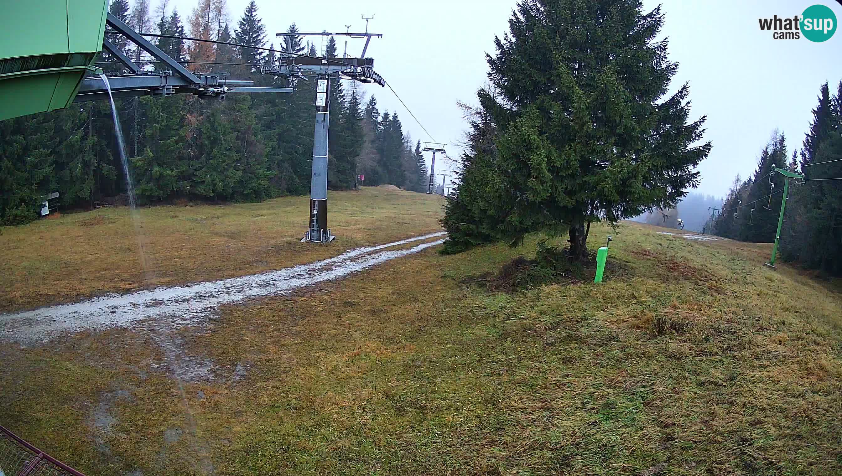 Smušišče Cerkno spletna kamera Lom zgornja proga