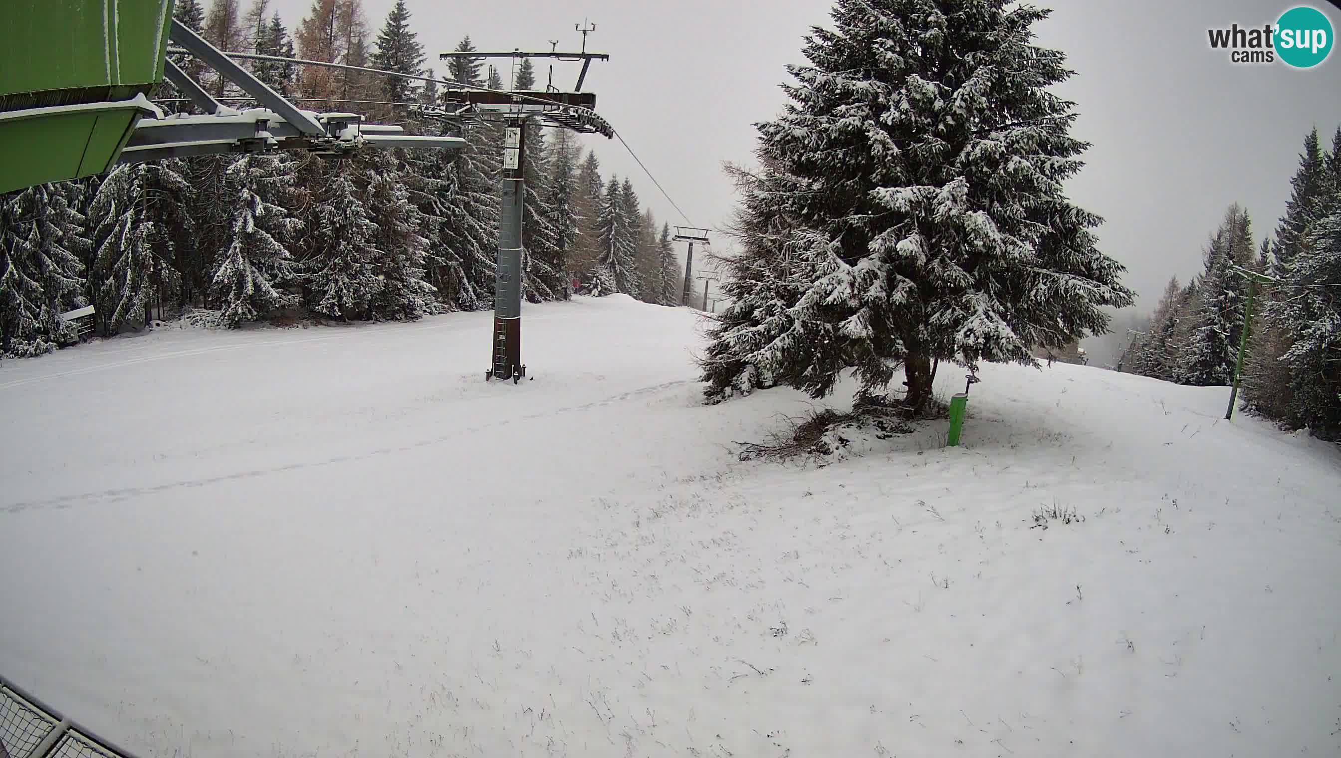 Smušišče Cerkno spletna kamera Lom zgornja proga