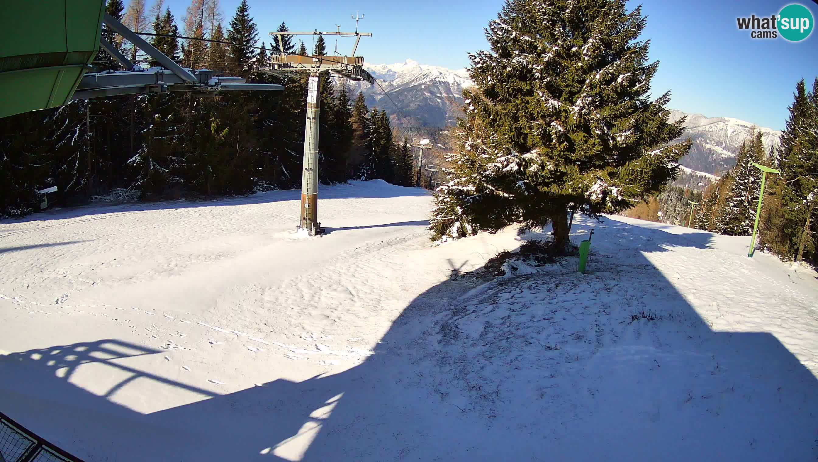 Smušišče Cerkno spletna kamera Lom zgornja proga