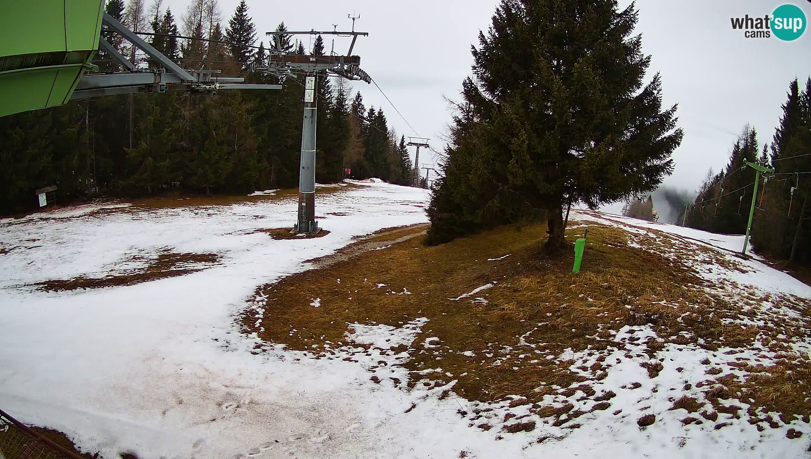 Smušišče Cerkno spletna kamera Lom zgornja proga