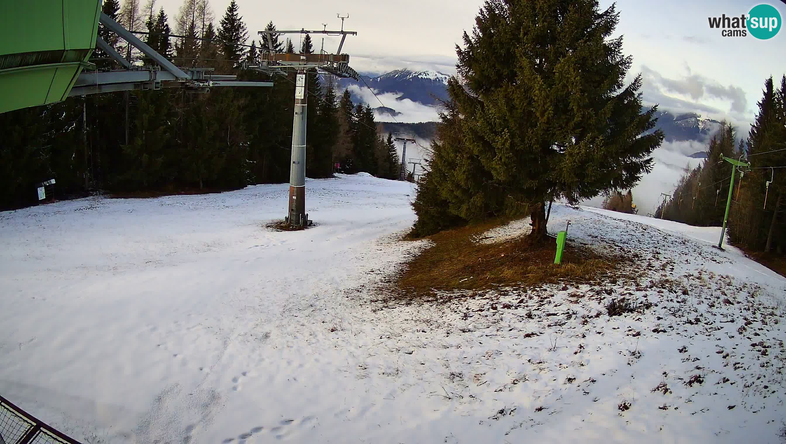 Smušišče Cerkno spletna kamera Lom zgornja proga