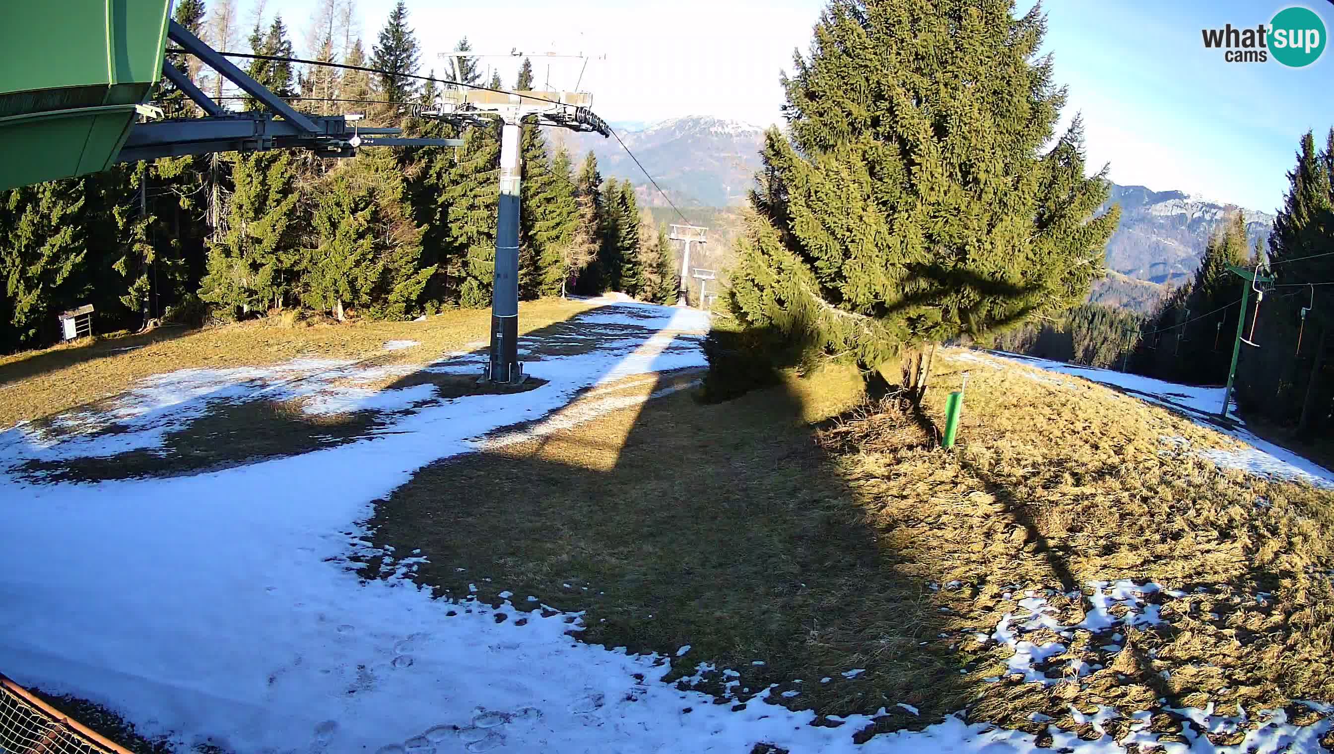 Smušišče Cerkno spletna kamera Lom zgornja proga