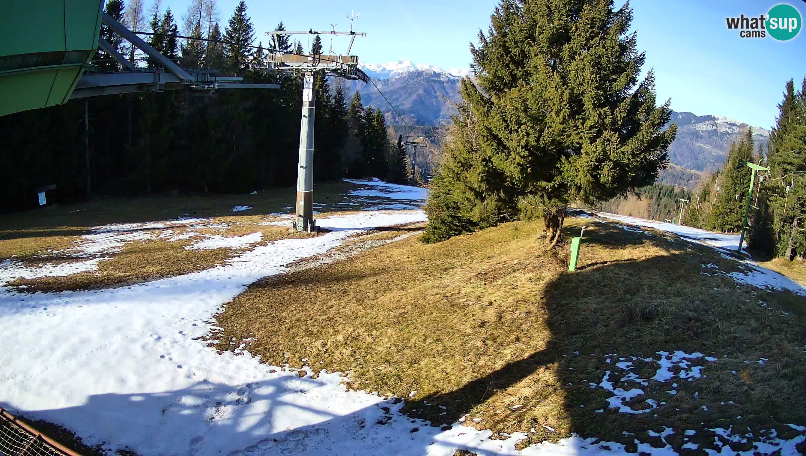 Smušišče Cerkno spletna kamera Lom zgornja proga