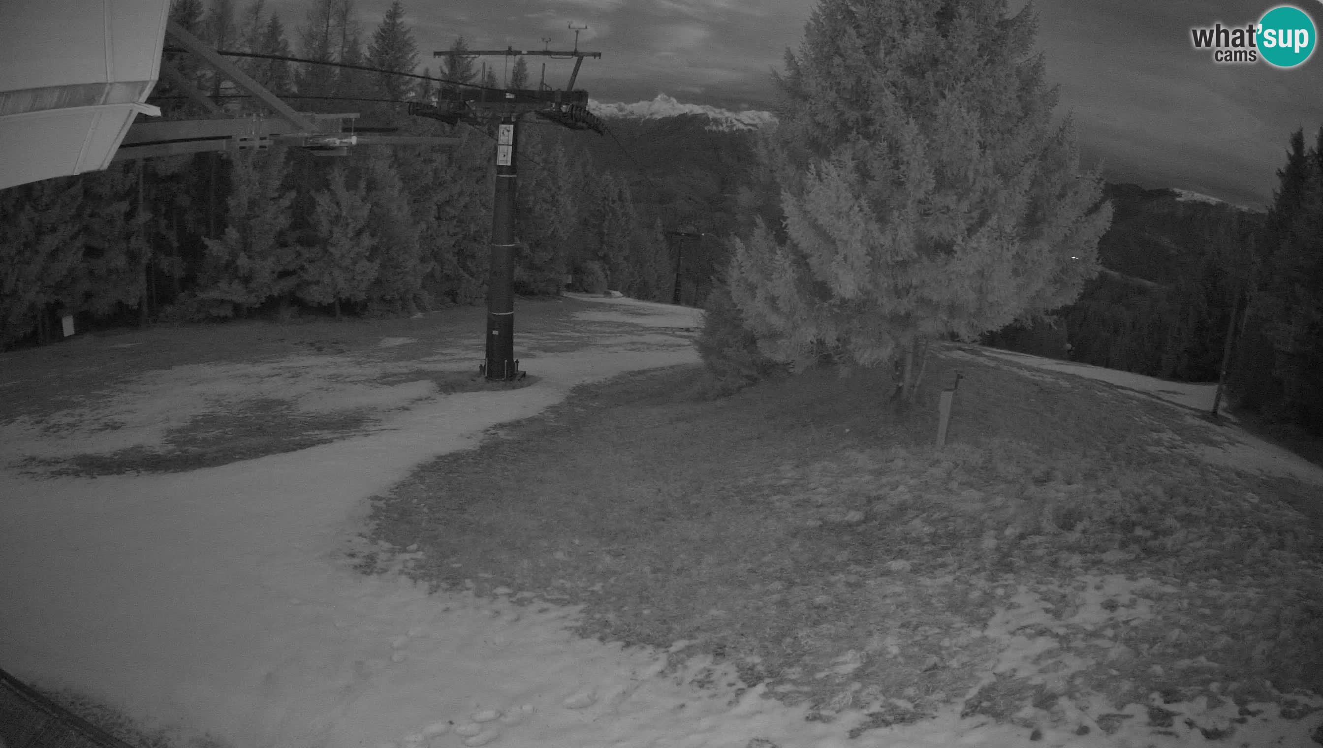 Smušišče Cerkno spletna kamera Lom zgornja proga