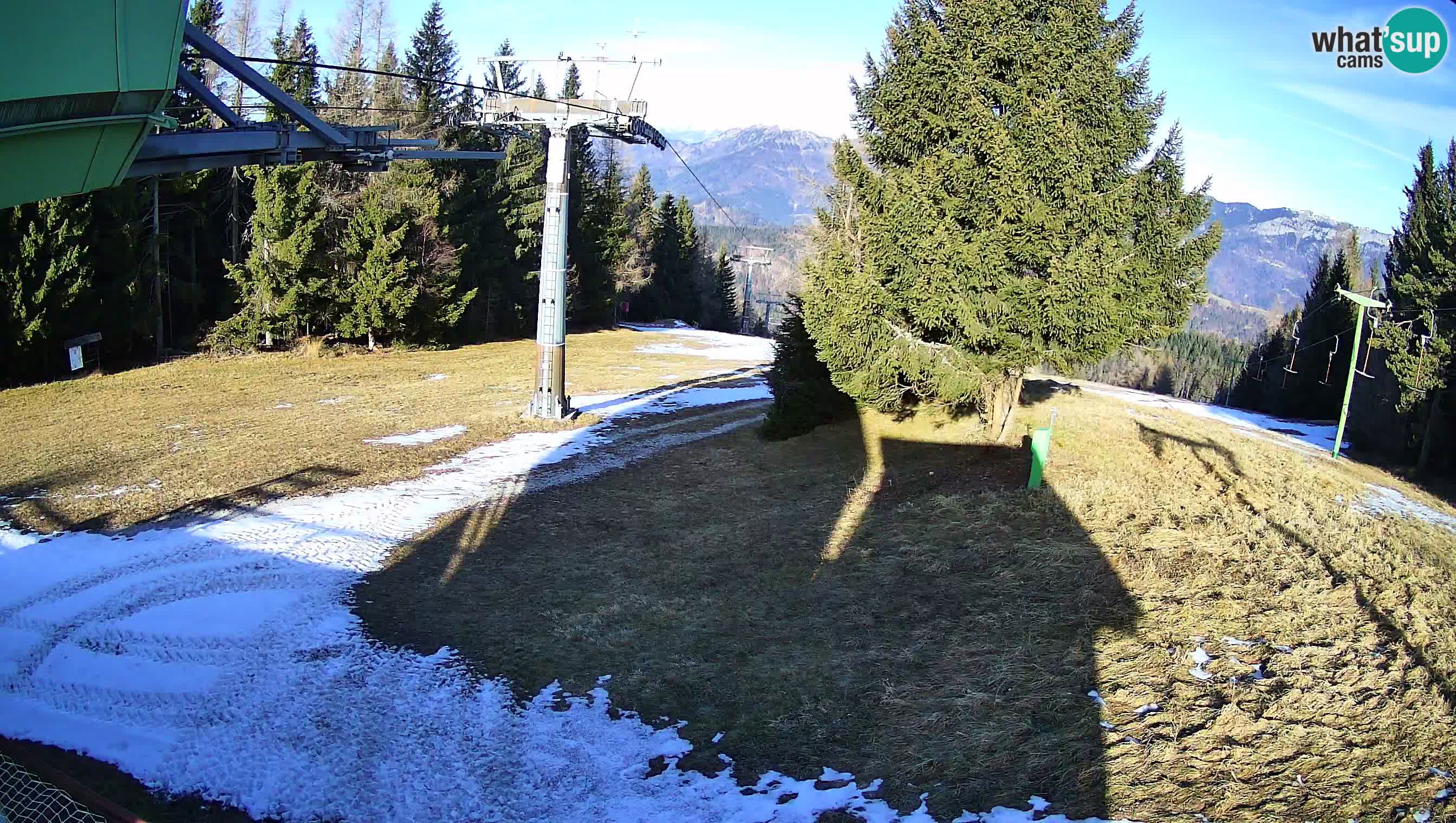 Smušišče Cerkno spletna kamera Lom zgornja proga