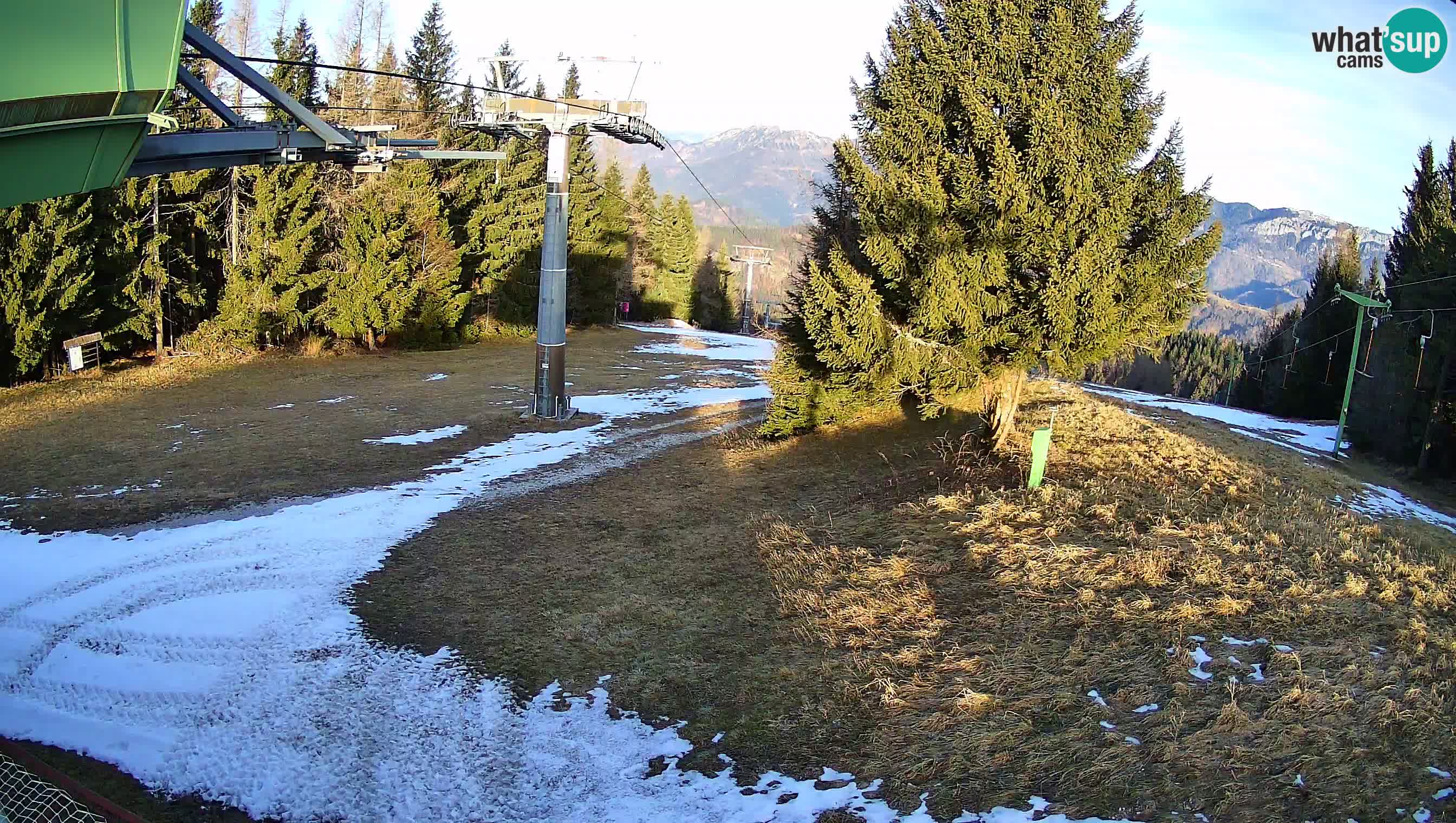 Smušišče Cerkno spletna kamera Lom zgornja proga