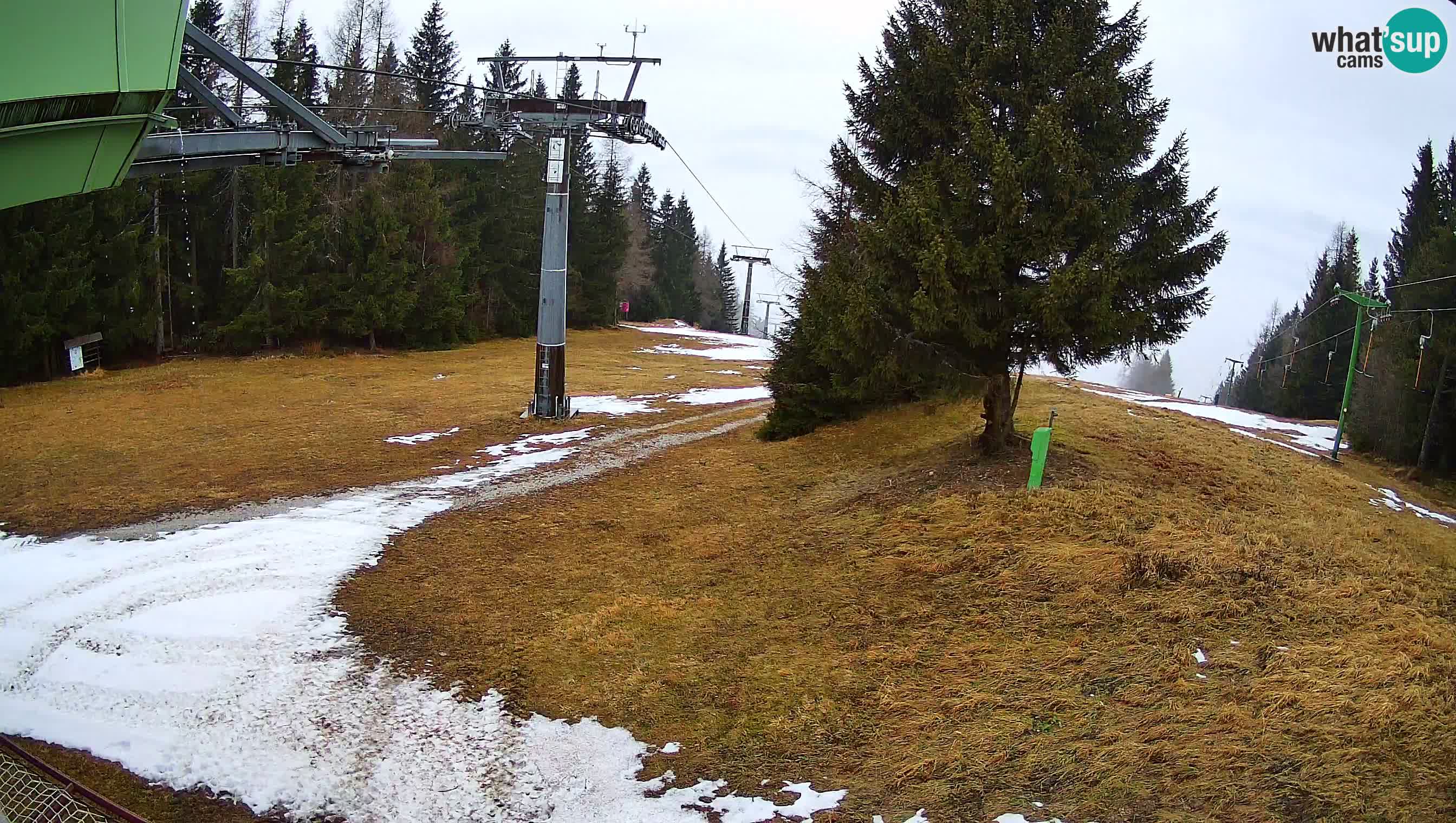 Smušišče Cerkno spletna kamera Lom zgornja proga