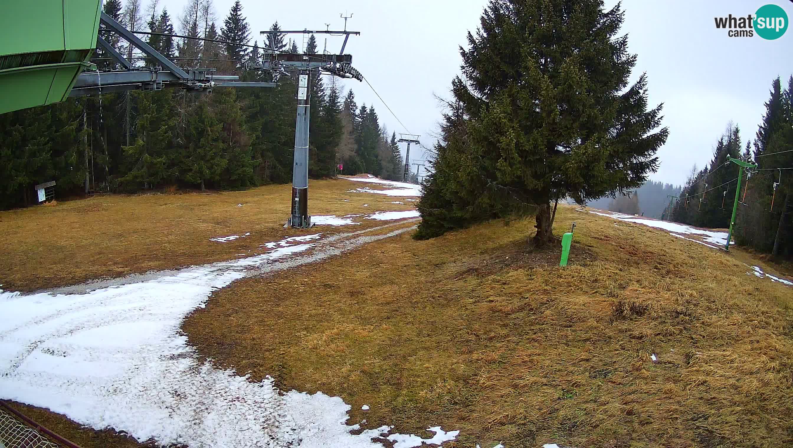 Smušišče Cerkno spletna kamera Lom zgornja proga