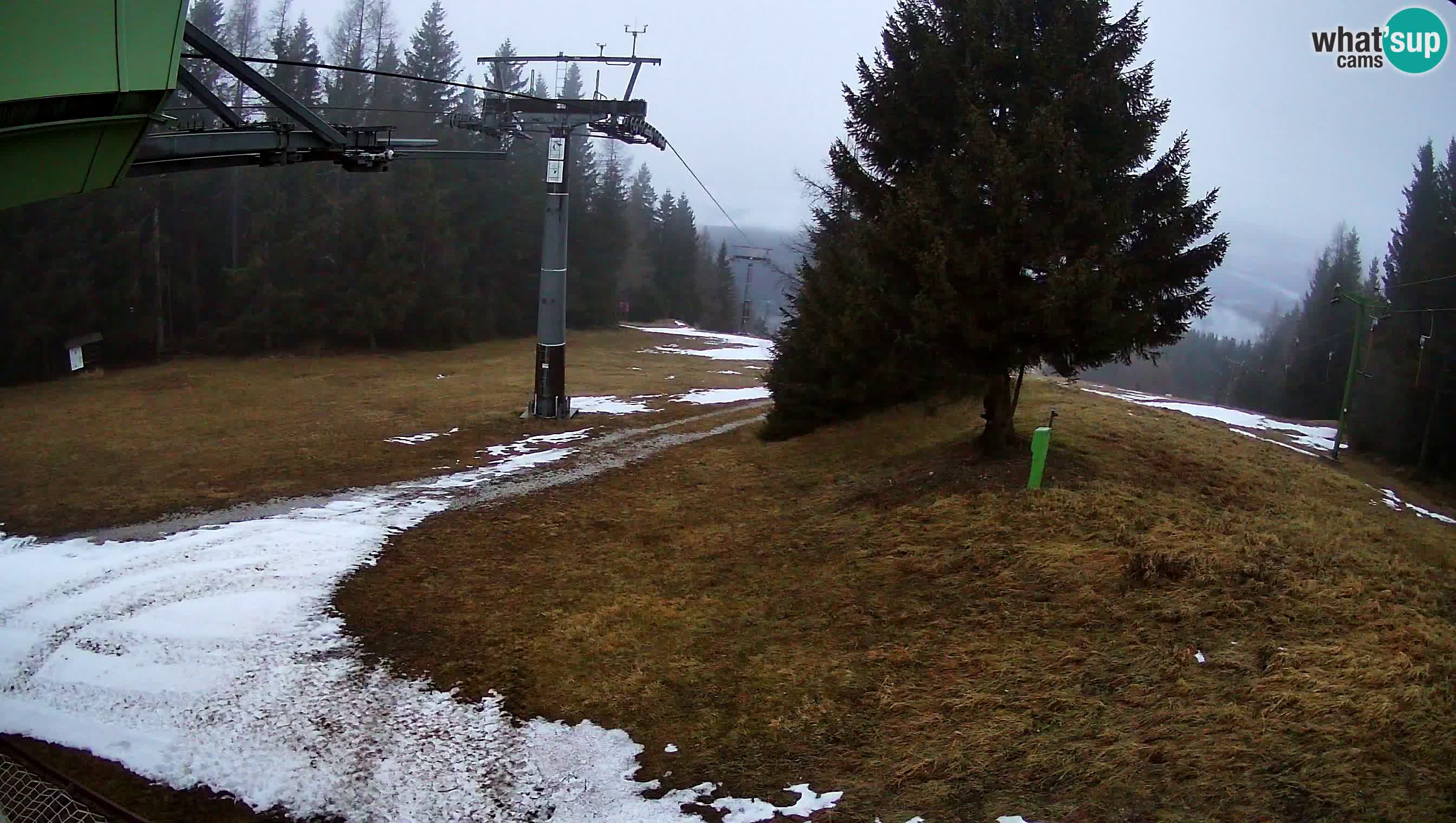 Smušišče Cerkno spletna kamera Lom zgornja proga