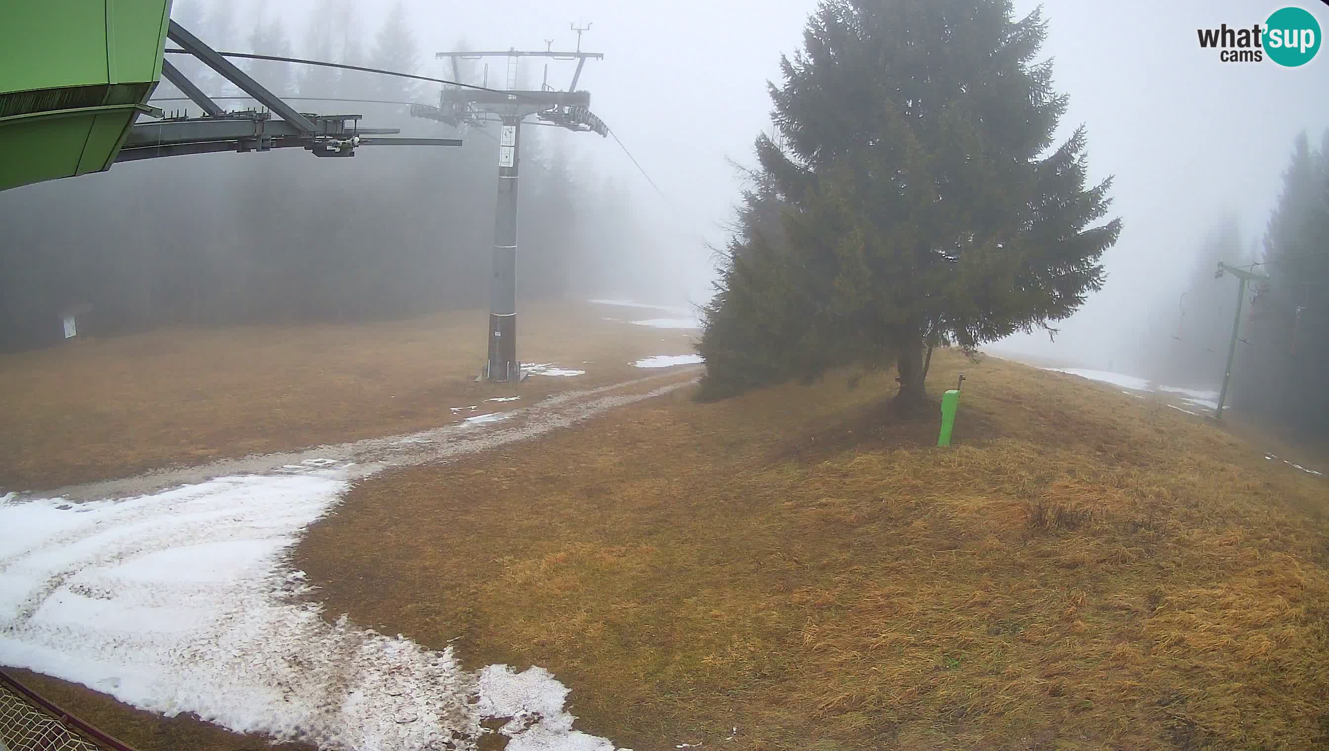 Smušišče Cerkno spletna kamera Lom zgornja proga