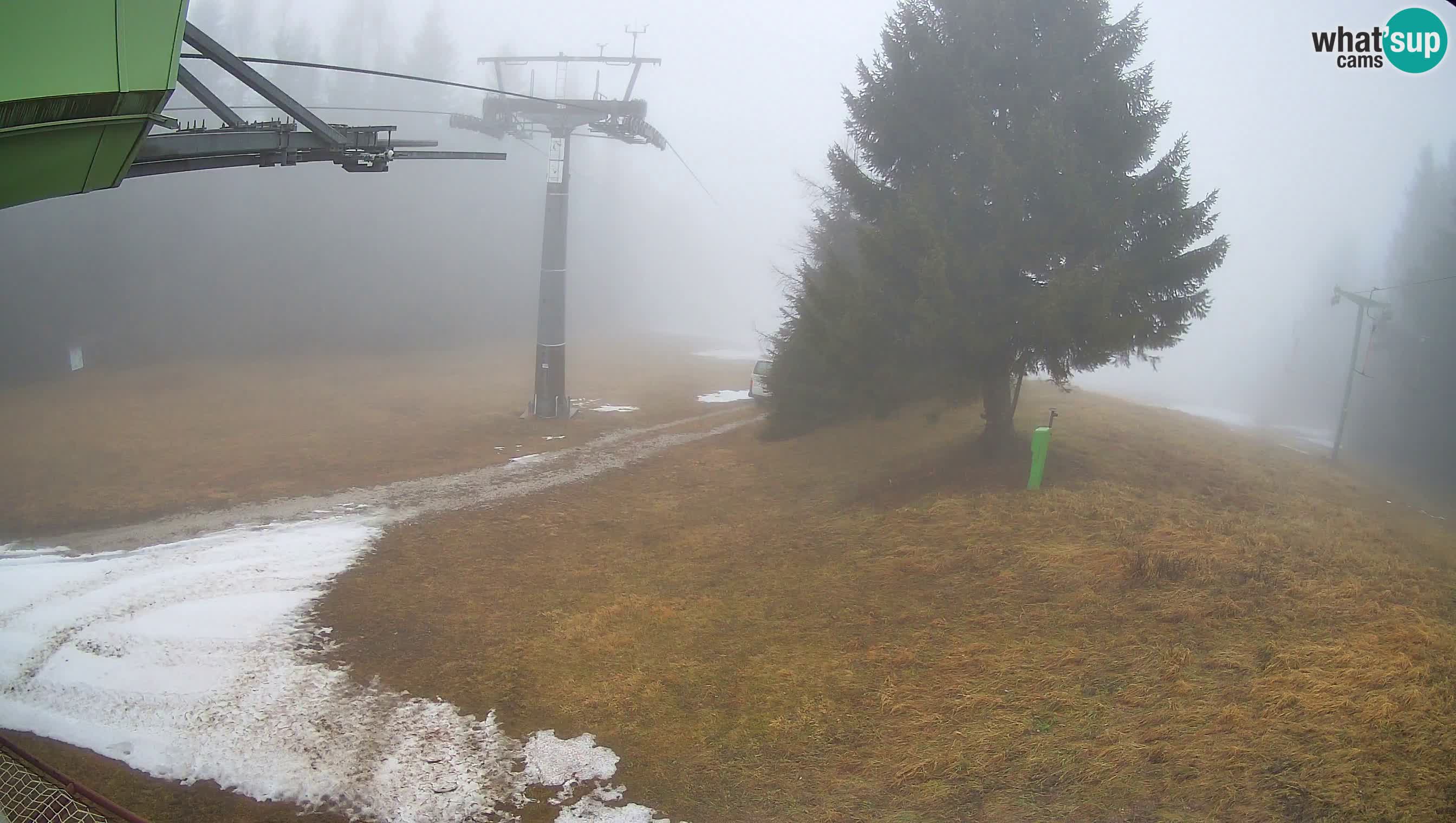 Smušišče Cerkno spletna kamera Lom zgornja proga