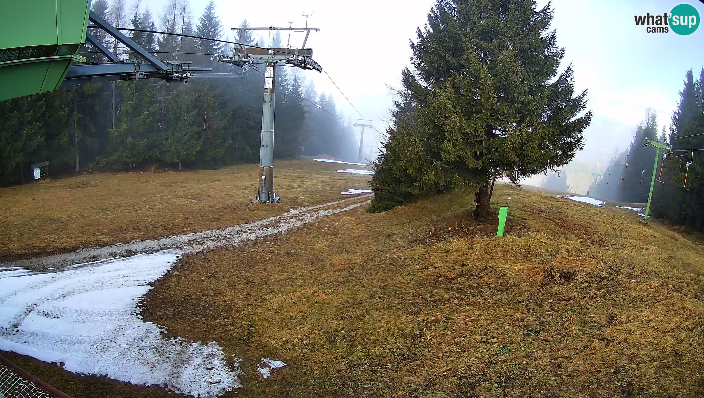 Smušišče Cerkno spletna kamera Lom zgornja proga