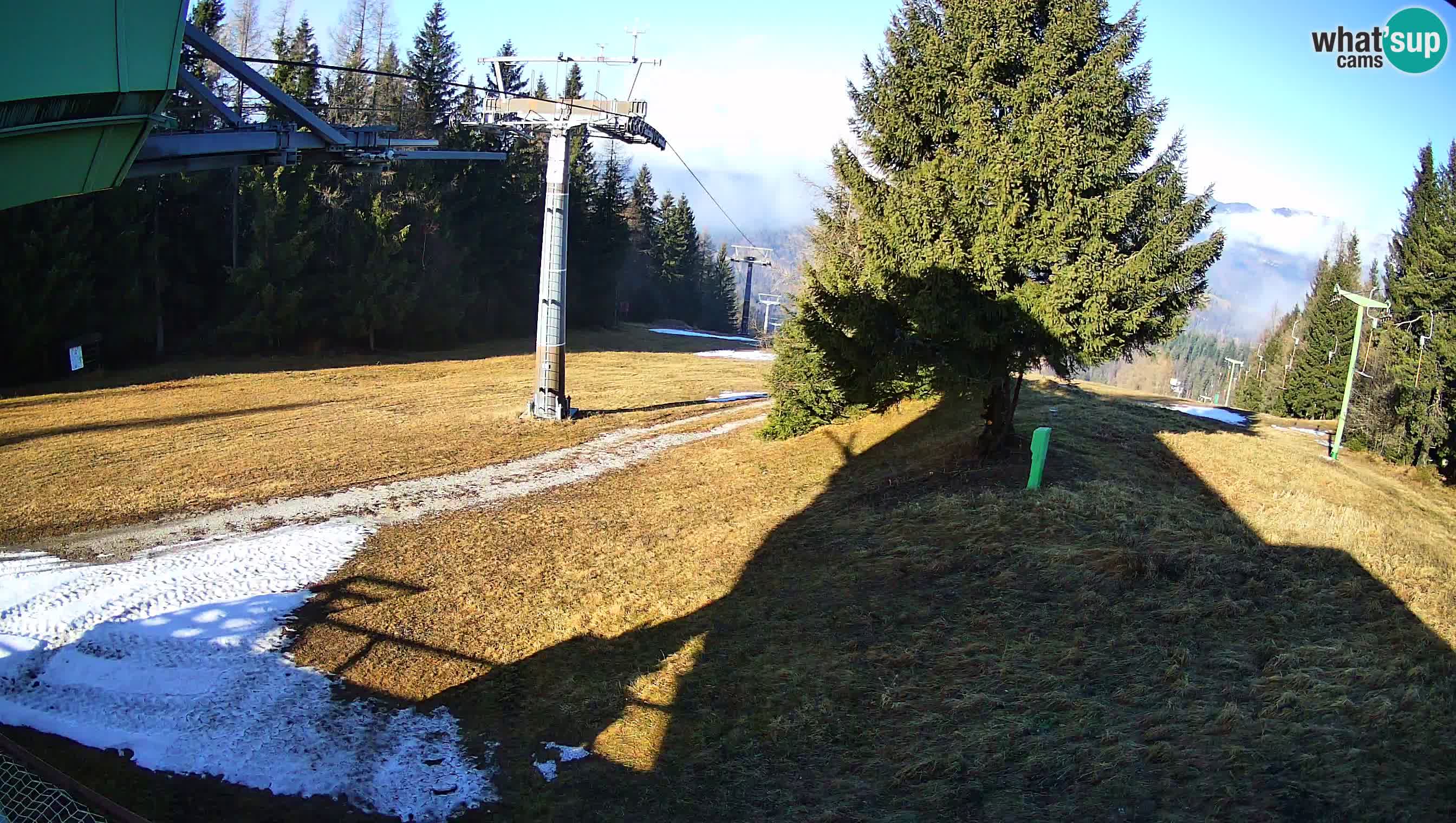 Smušišče Cerkno spletna kamera Lom zgornja proga