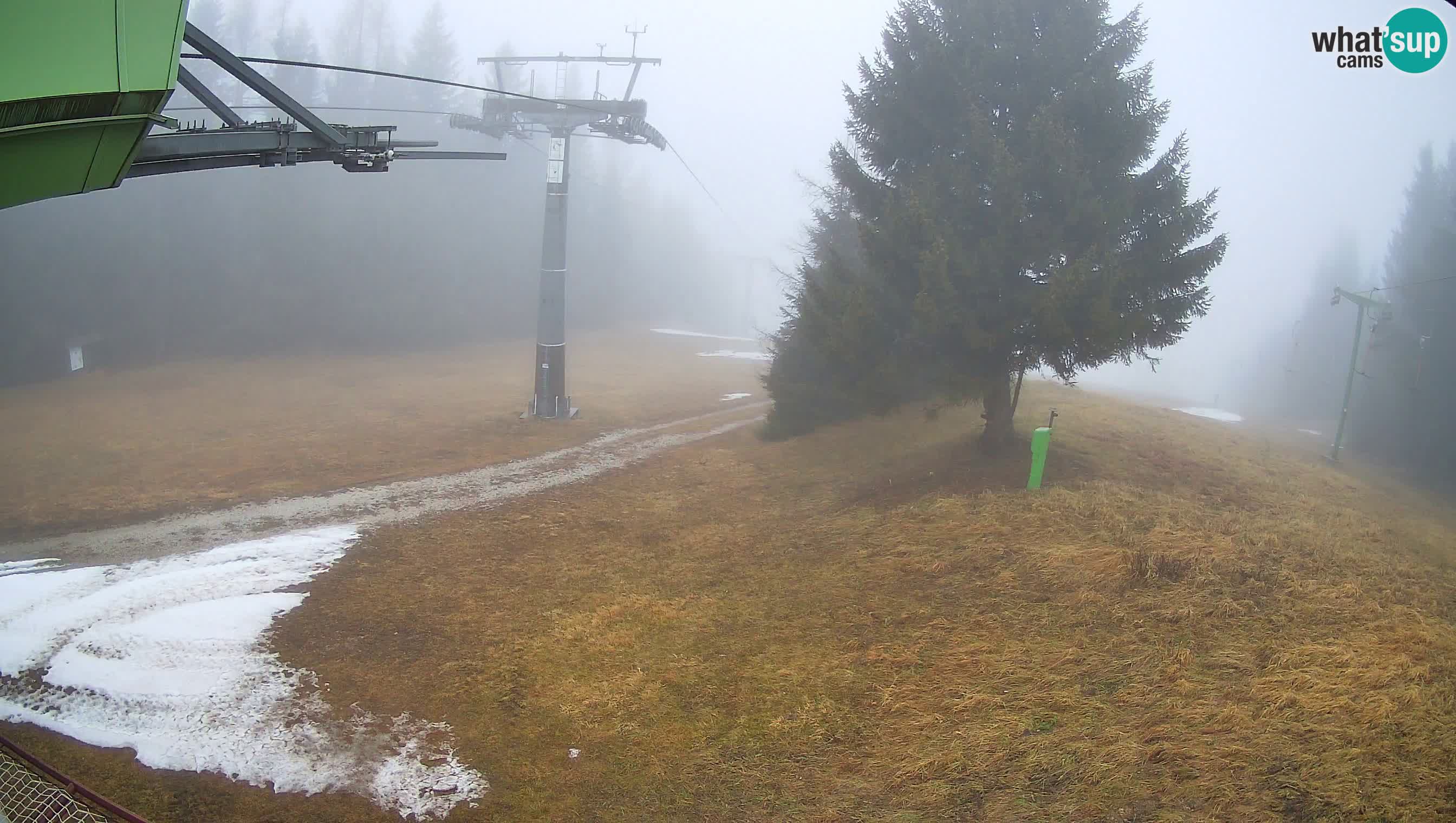 Smušišče Cerkno spletna kamera Lom zgornja proga