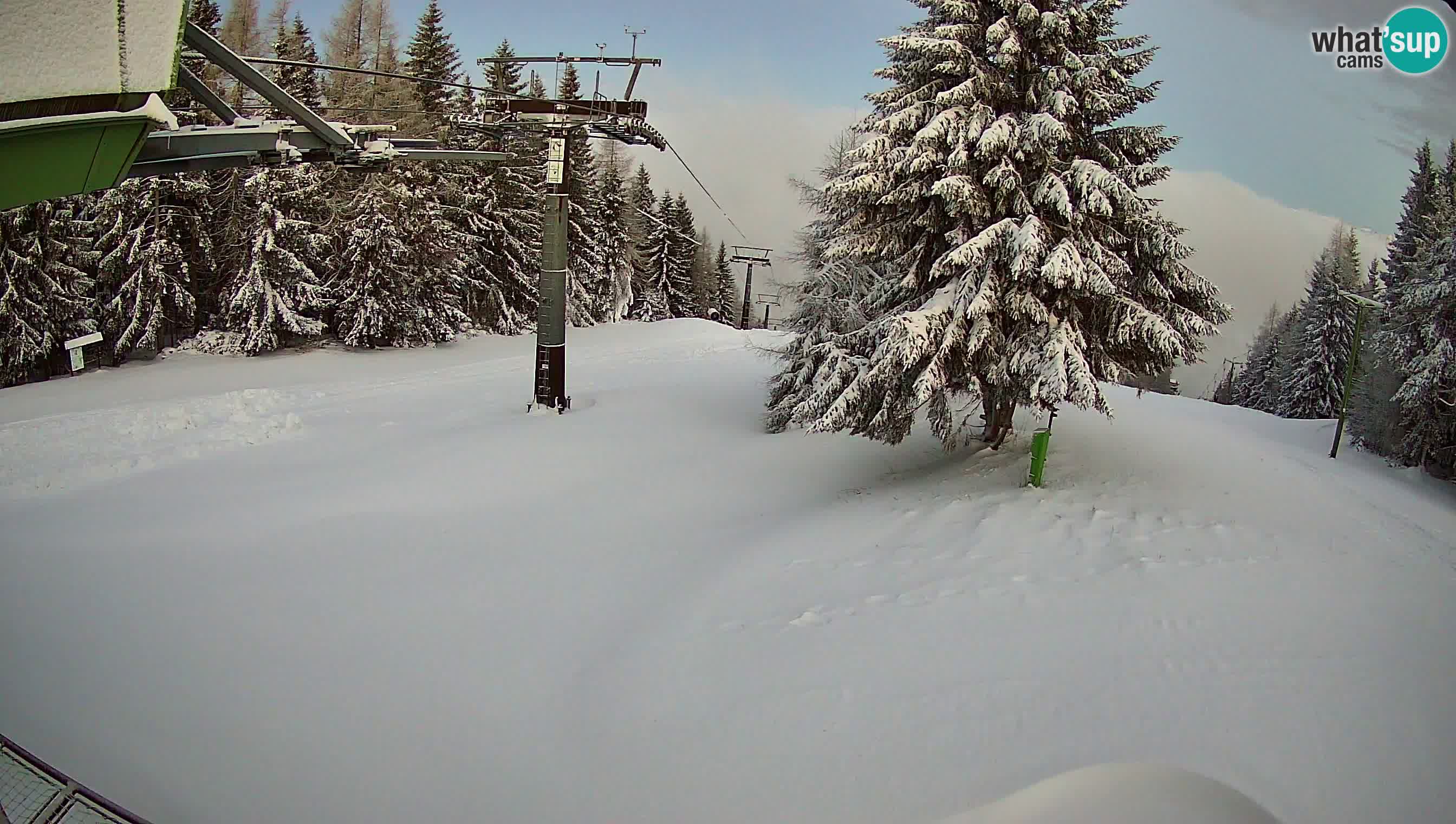 Smušišče Cerkno spletna kamera Lom zgornja proga