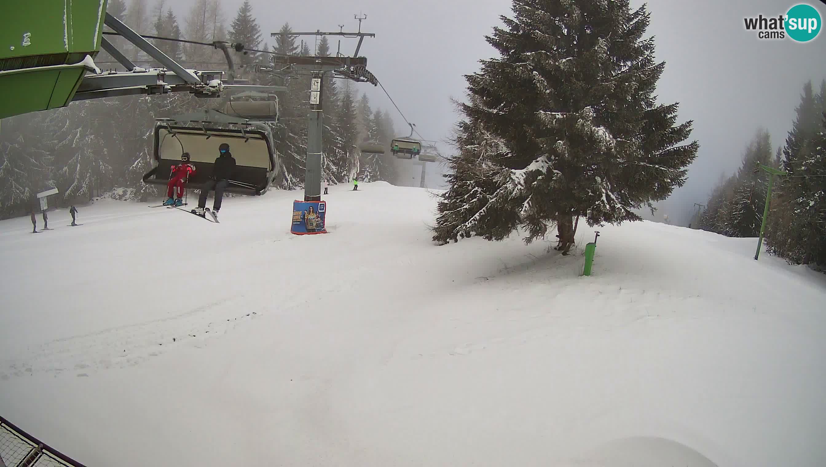 Smušišče Cerkno spletna kamera Lom zgornja proga