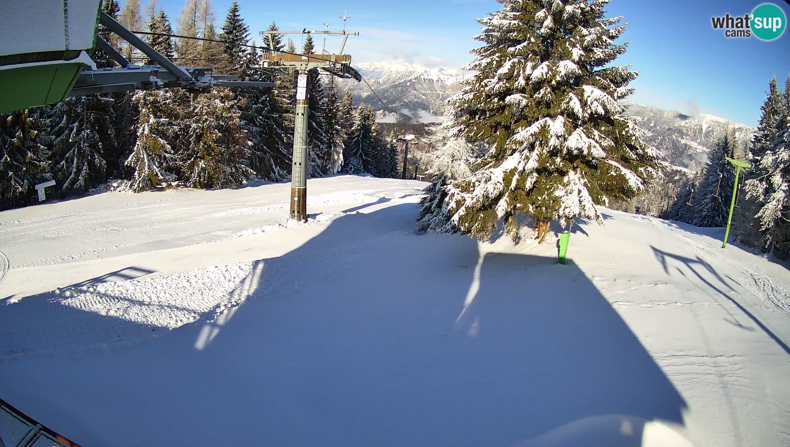 Smušišče Cerkno spletna kamera Lom zgornja proga
