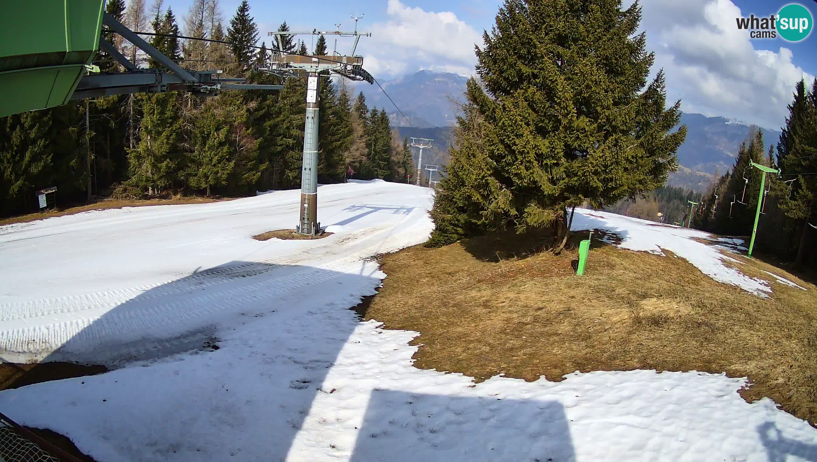 Smušišče Cerkno spletna kamera Lom zgornja proga