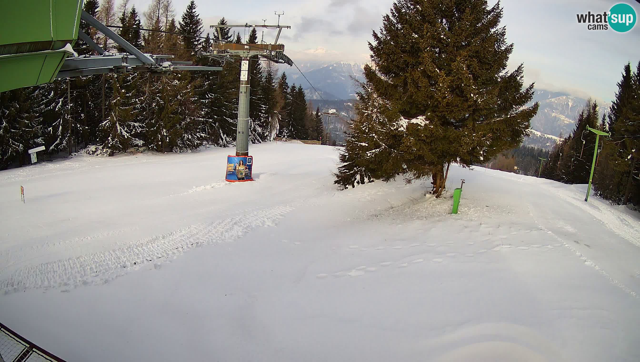Smušišče Cerkno spletna kamera Lom zgornja proga