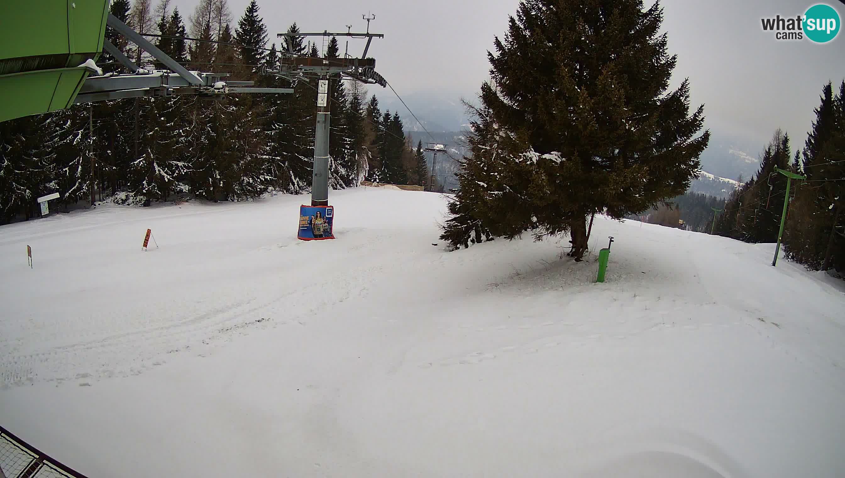 Smušišče Cerkno spletna kamera Lom zgornja proga