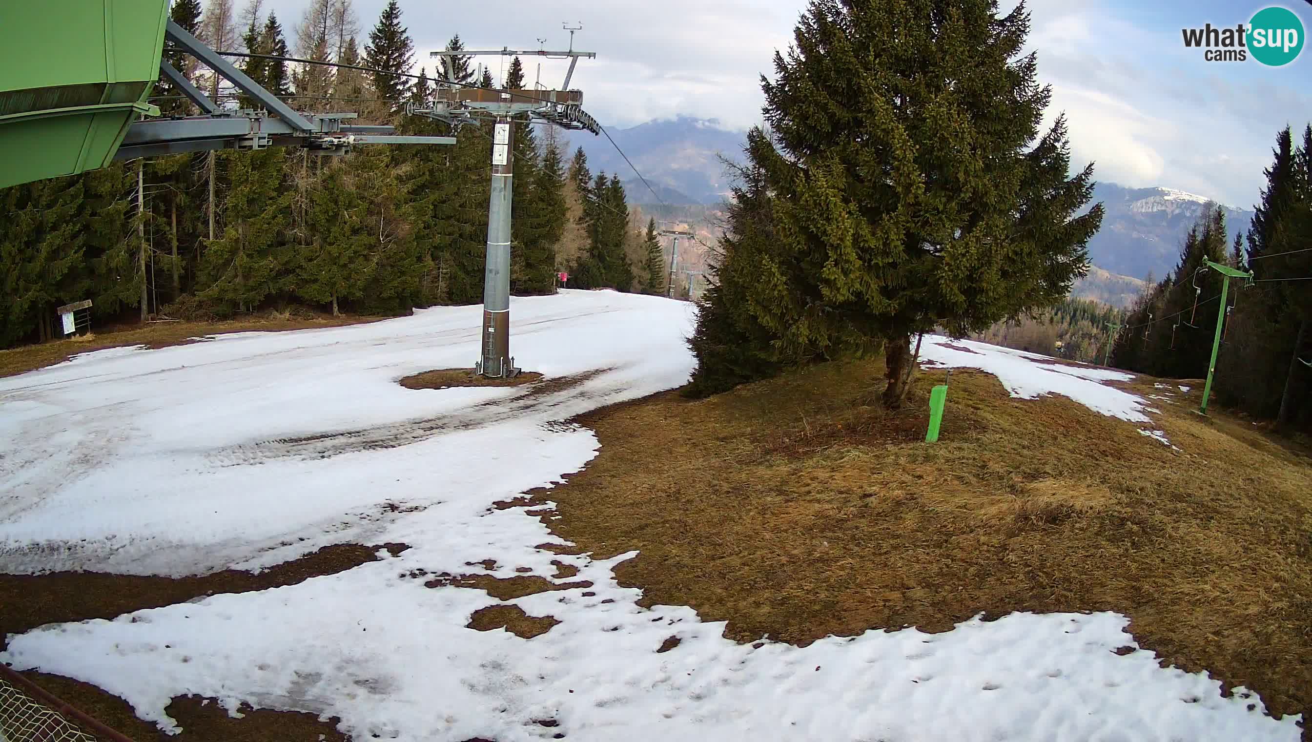 Smušišče Cerkno spletna kamera Lom zgornja proga