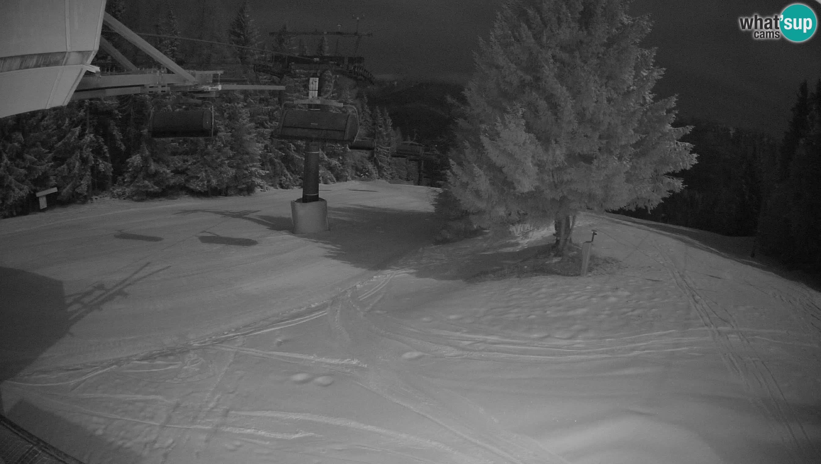 Smušišče Cerkno spletna kamera Lom zgornja proga