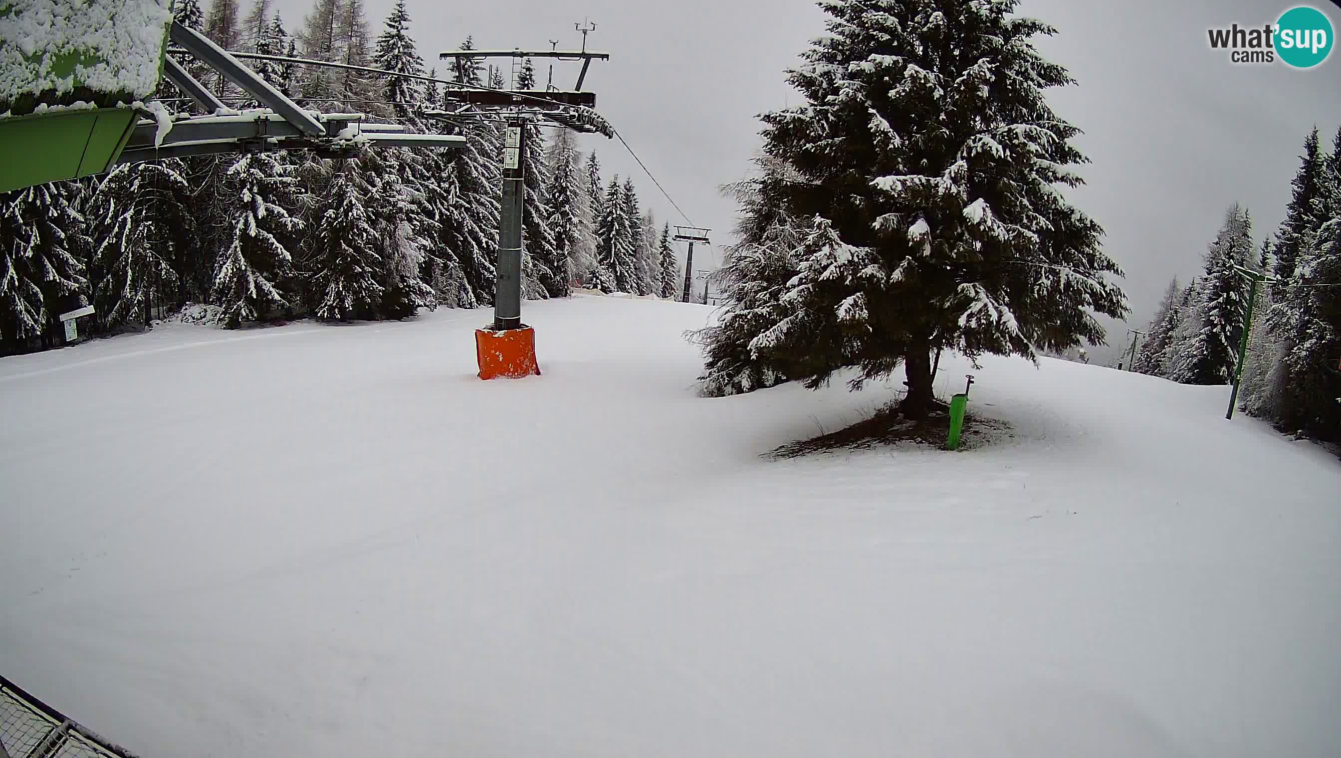 Smušišče Cerkno spletna kamera Lom zgornja proga