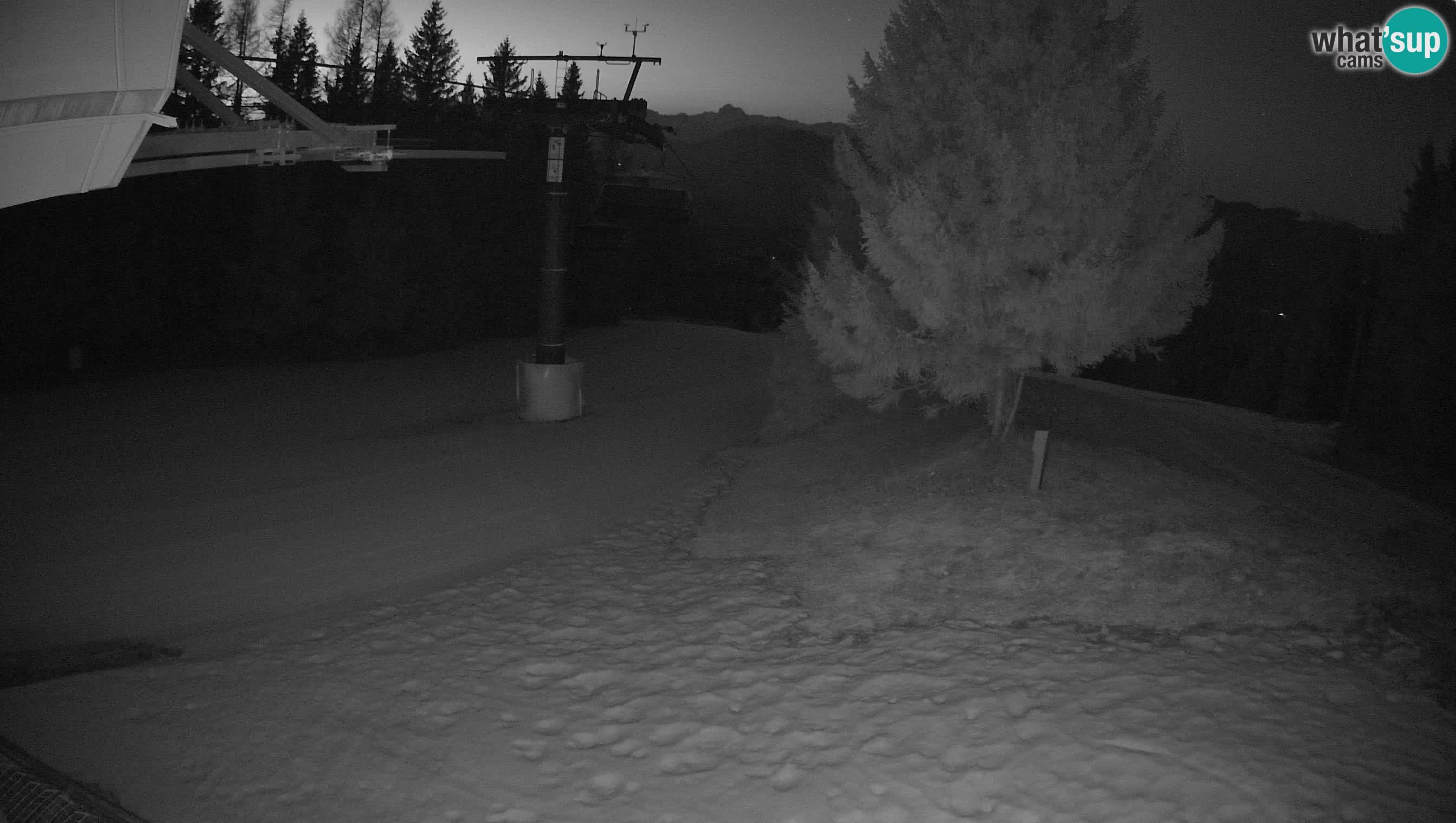 Smušišče Cerkno spletna kamera Lom zgornja proga