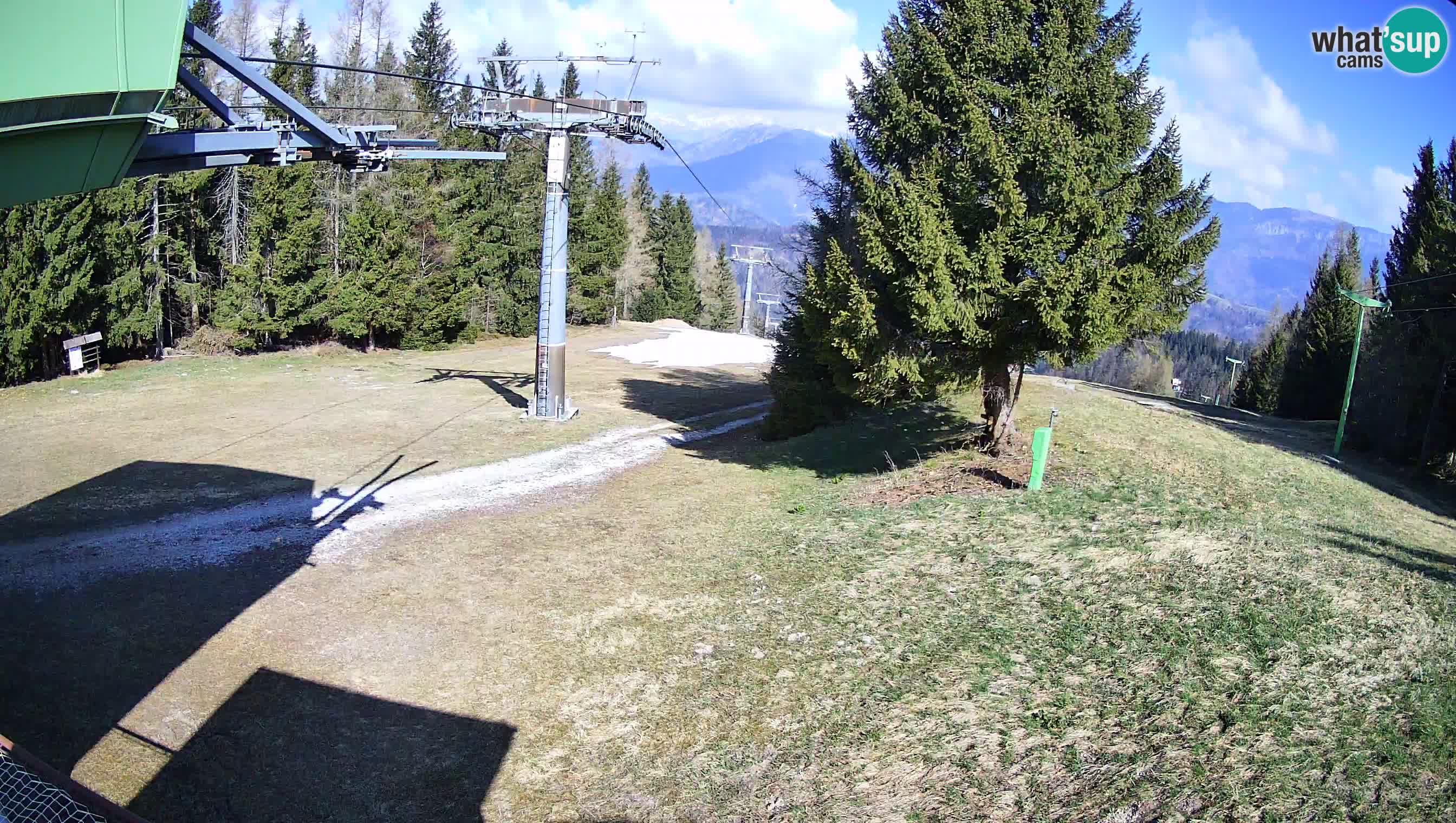 Smušišče Cerkno spletna kamera Lom zgornja proga