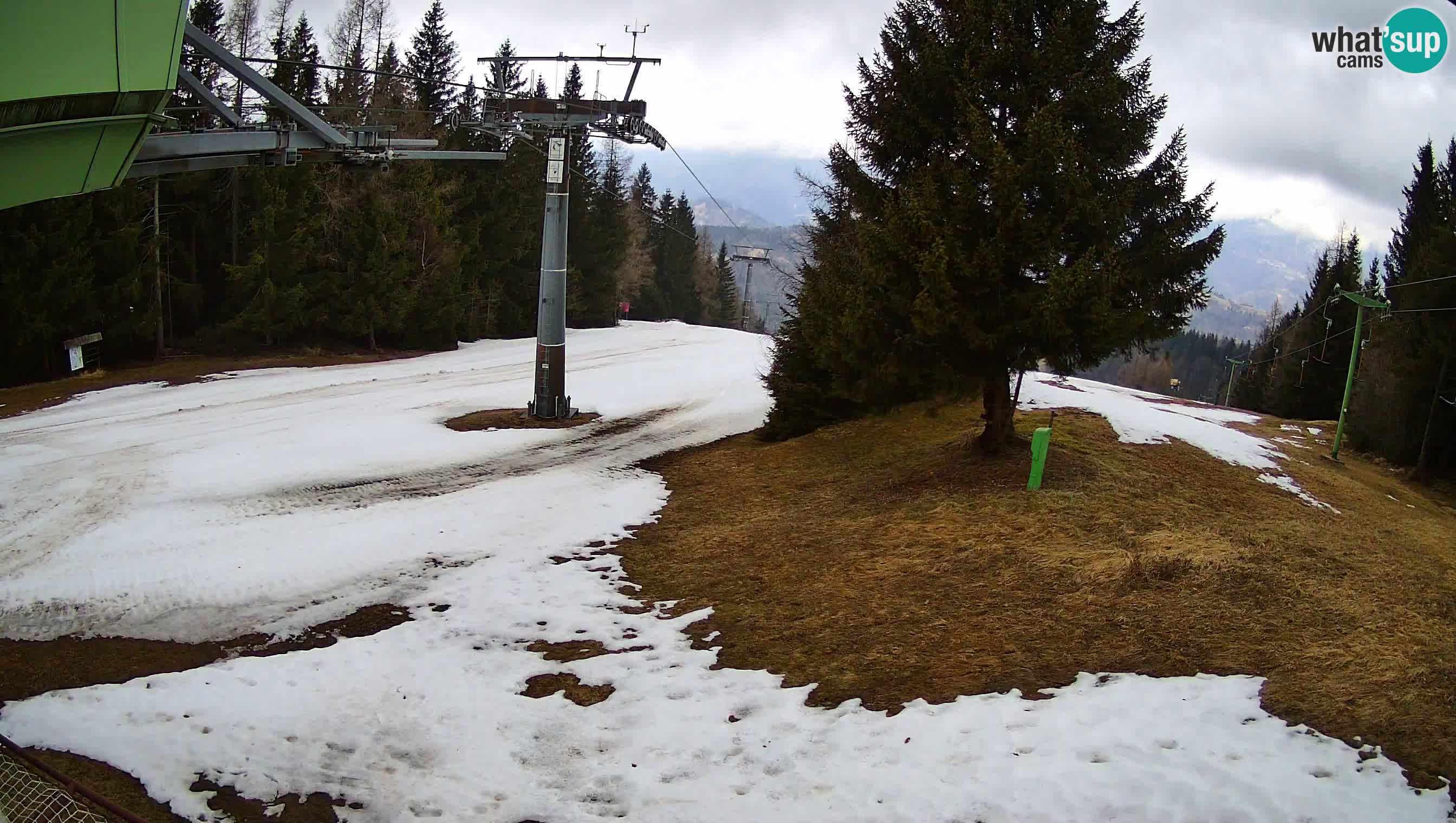 Smušišče Cerkno spletna kamera Lom zgornja proga