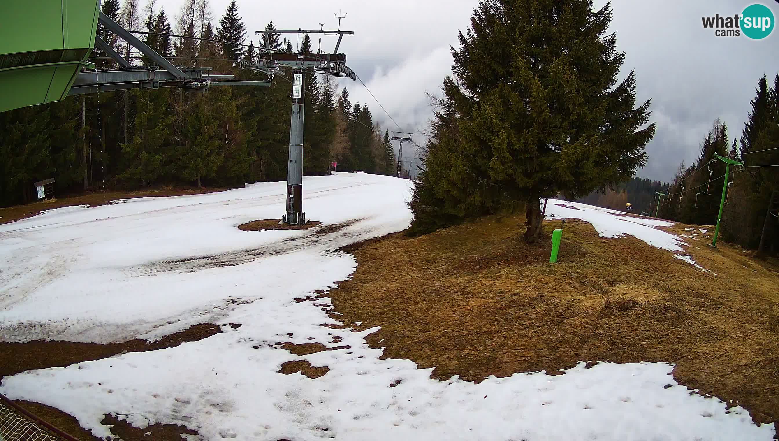 Smušišče Cerkno spletna kamera Lom zgornja proga