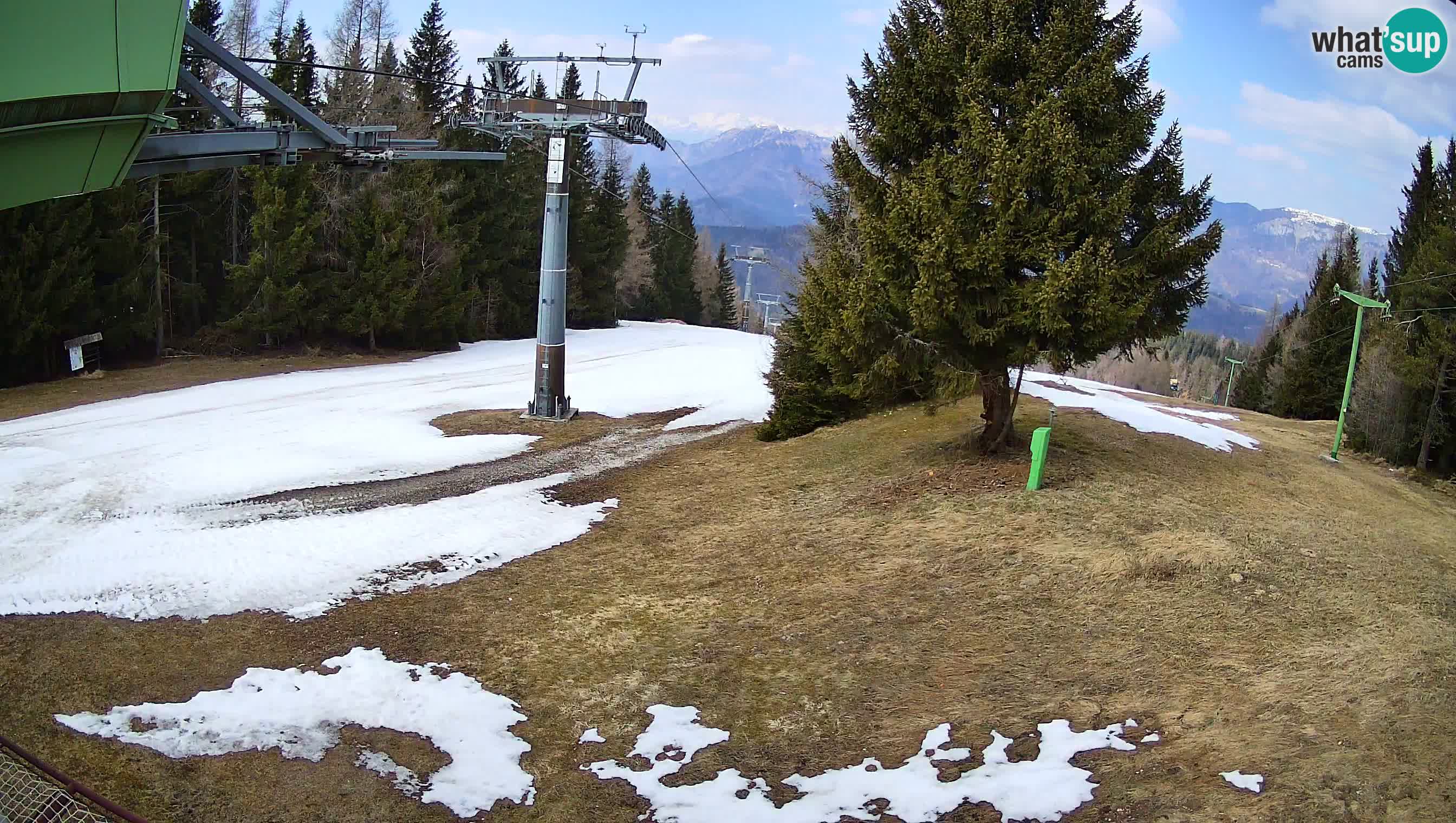 Smušišče Cerkno spletna kamera Lom zgornja proga