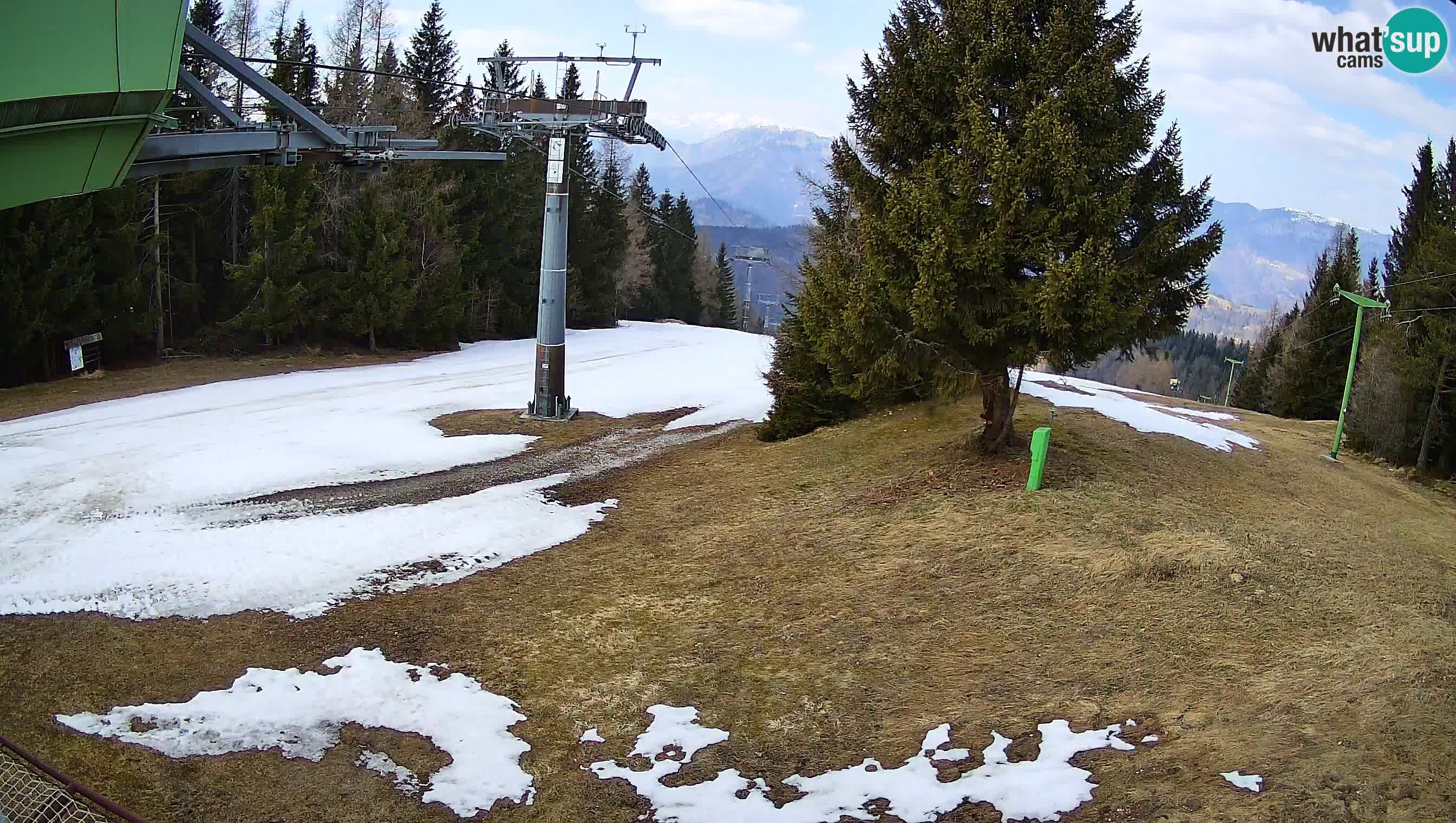 Smušišče Cerkno spletna kamera Lom zgornja proga