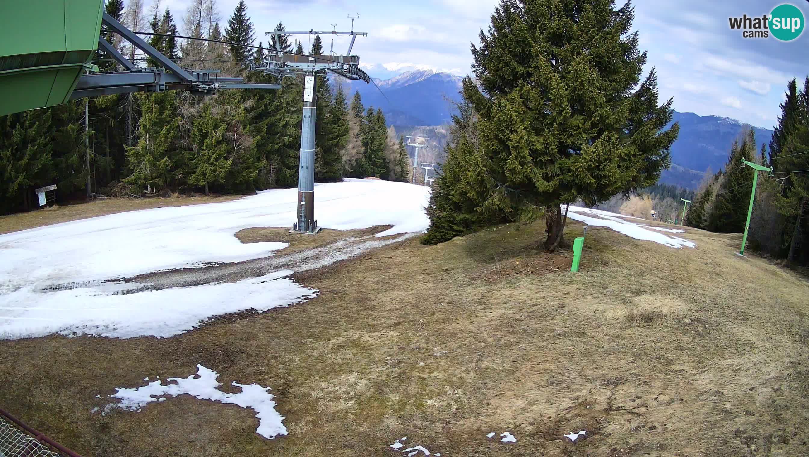 Smušišče Cerkno spletna kamera Lom zgornja proga