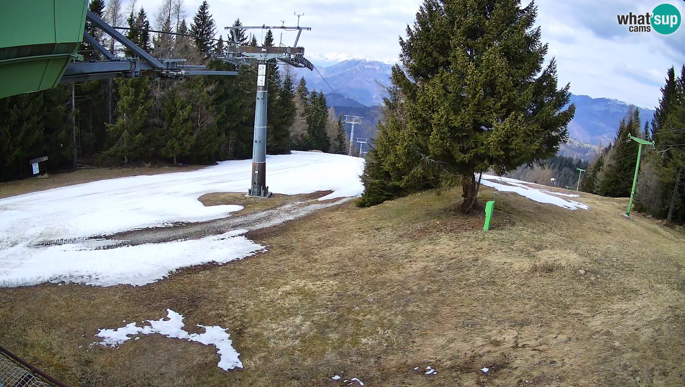 Smušišče Cerkno spletna kamera Lom zgornja proga