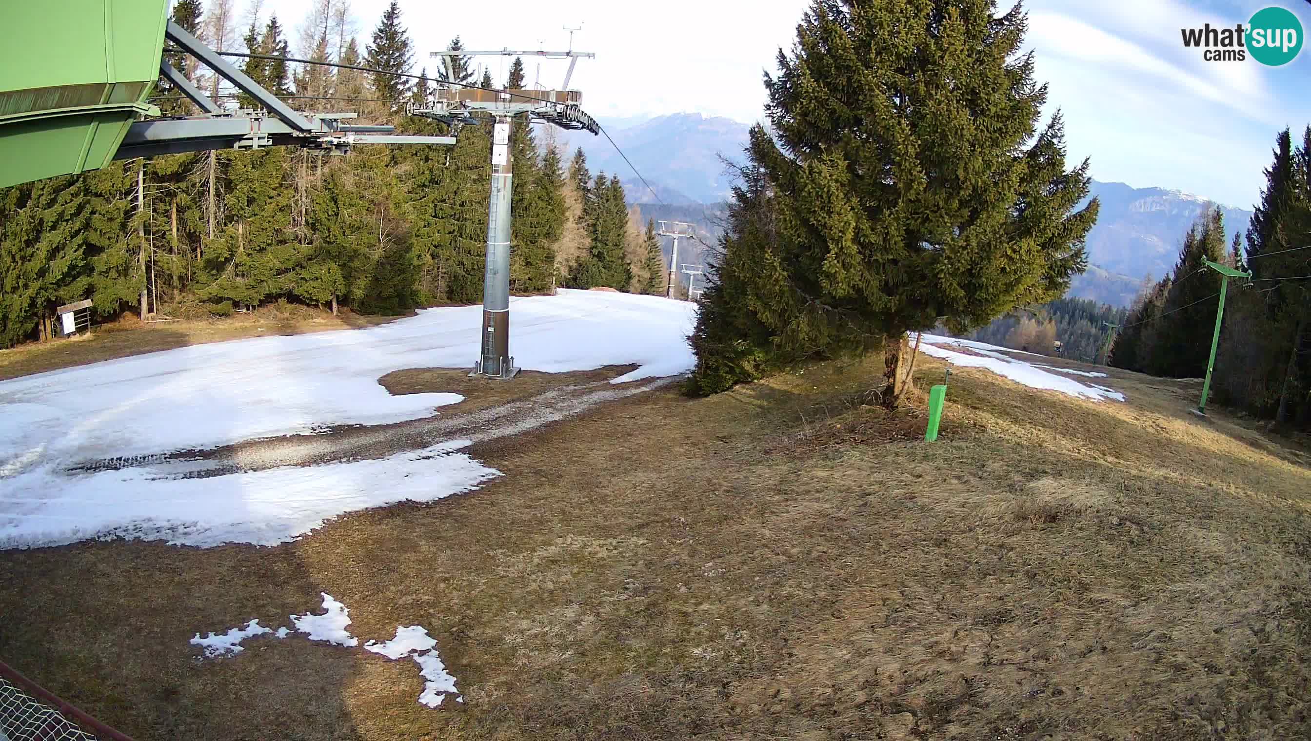 Smušišče Cerkno spletna kamera Lom zgornja proga