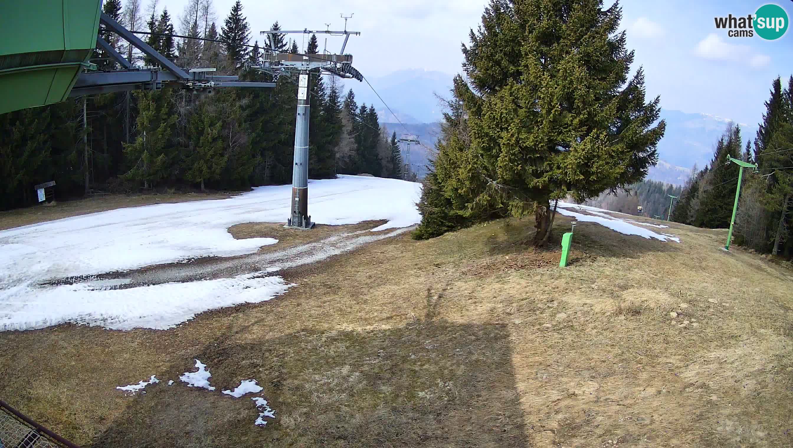 Smušišče Cerkno spletna kamera Lom zgornja proga