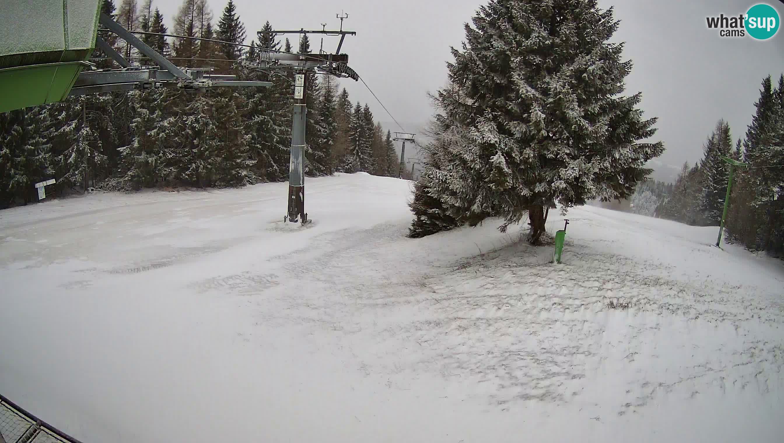 Smušišče Cerkno spletna kamera Lom zgornja proga