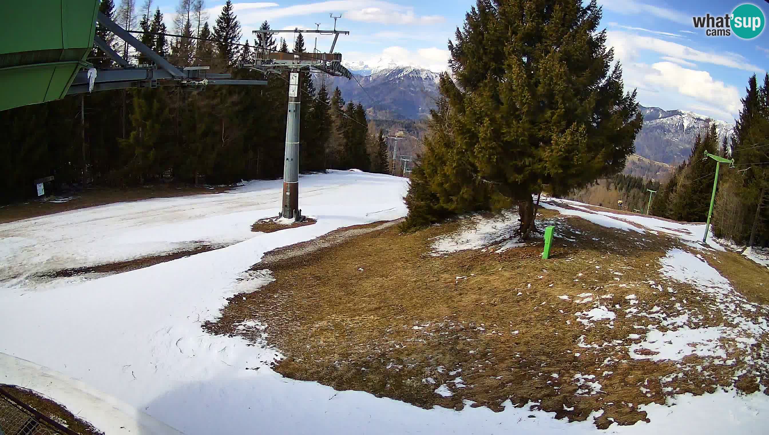 Smušišče Cerkno spletna kamera Lom zgornja proga