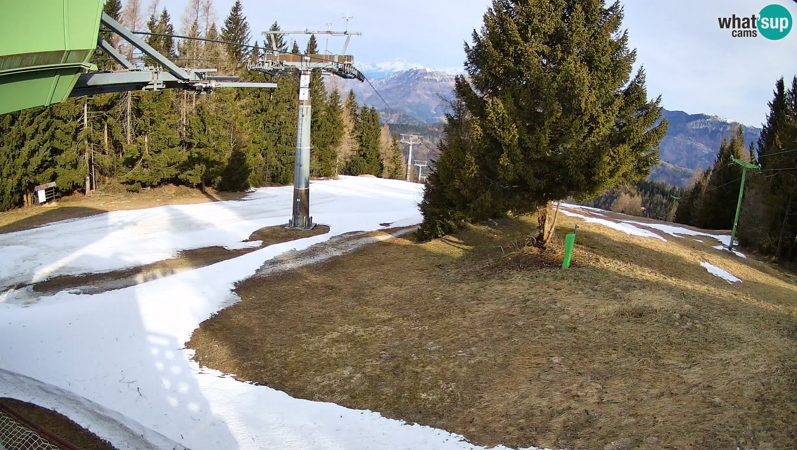 Smušišče Cerkno spletna kamera Lom zgornja proga