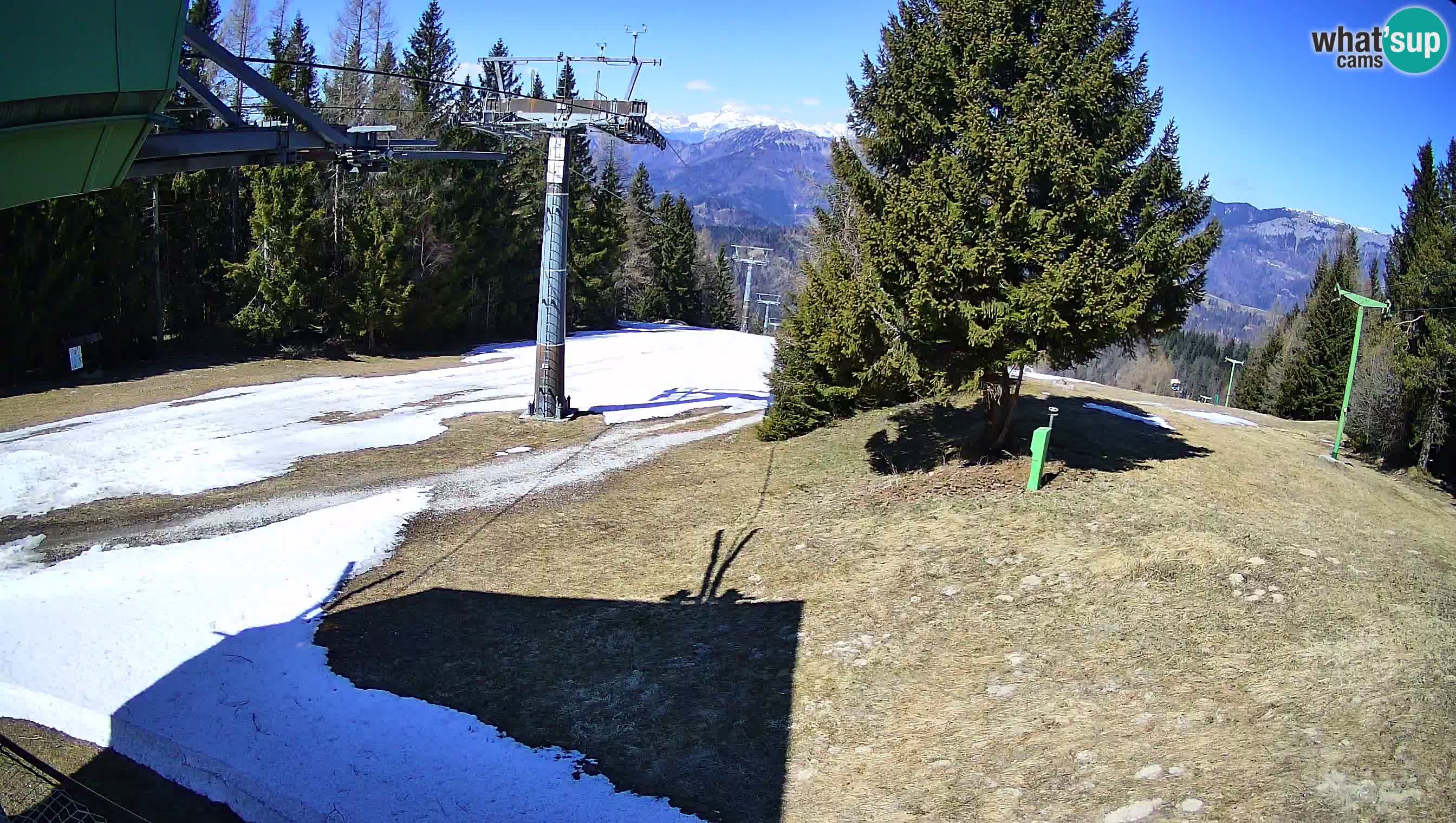 Smušišče Cerkno spletna kamera Lom zgornja proga