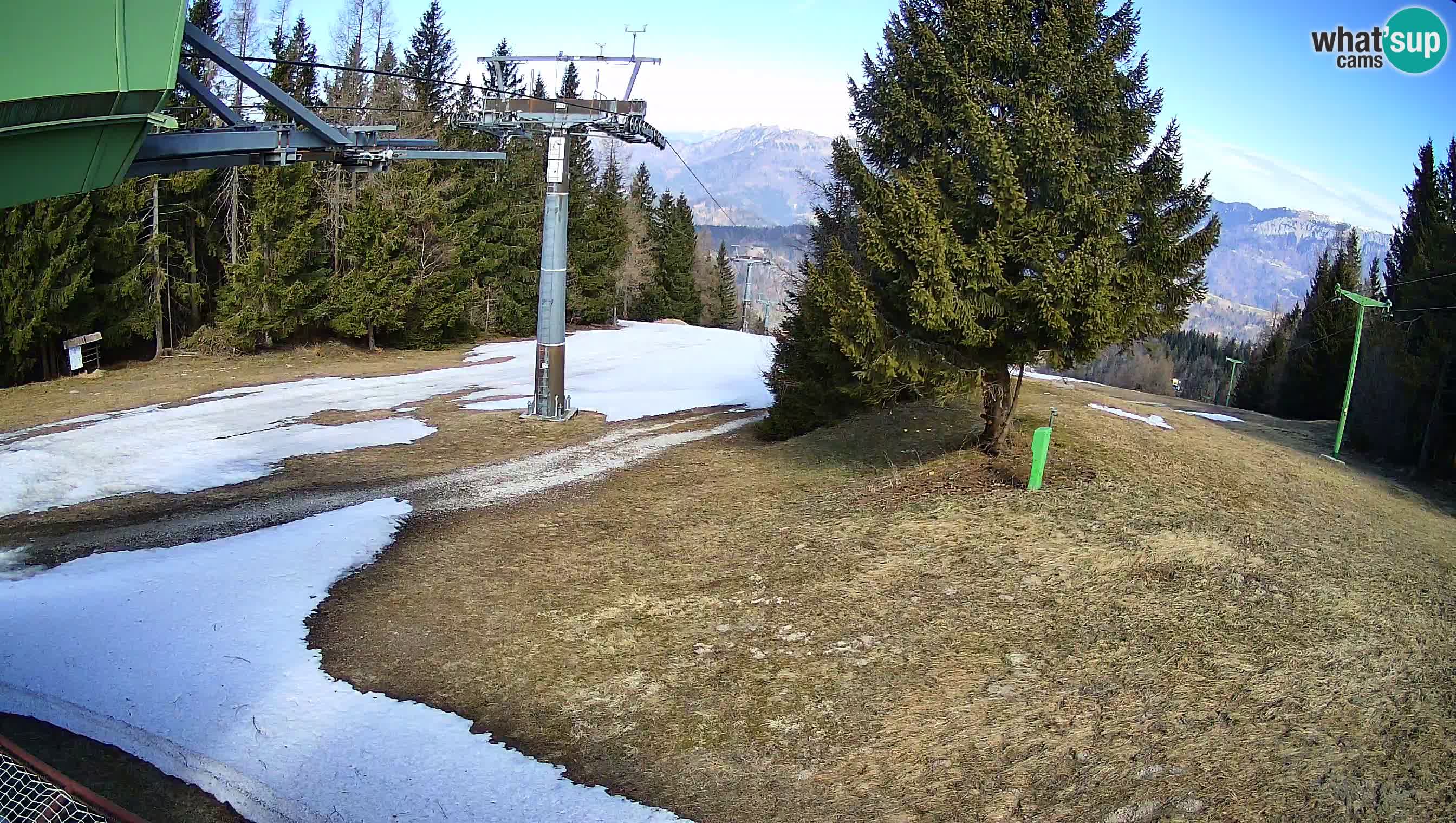 Smušišče Cerkno spletna kamera Lom zgornja proga