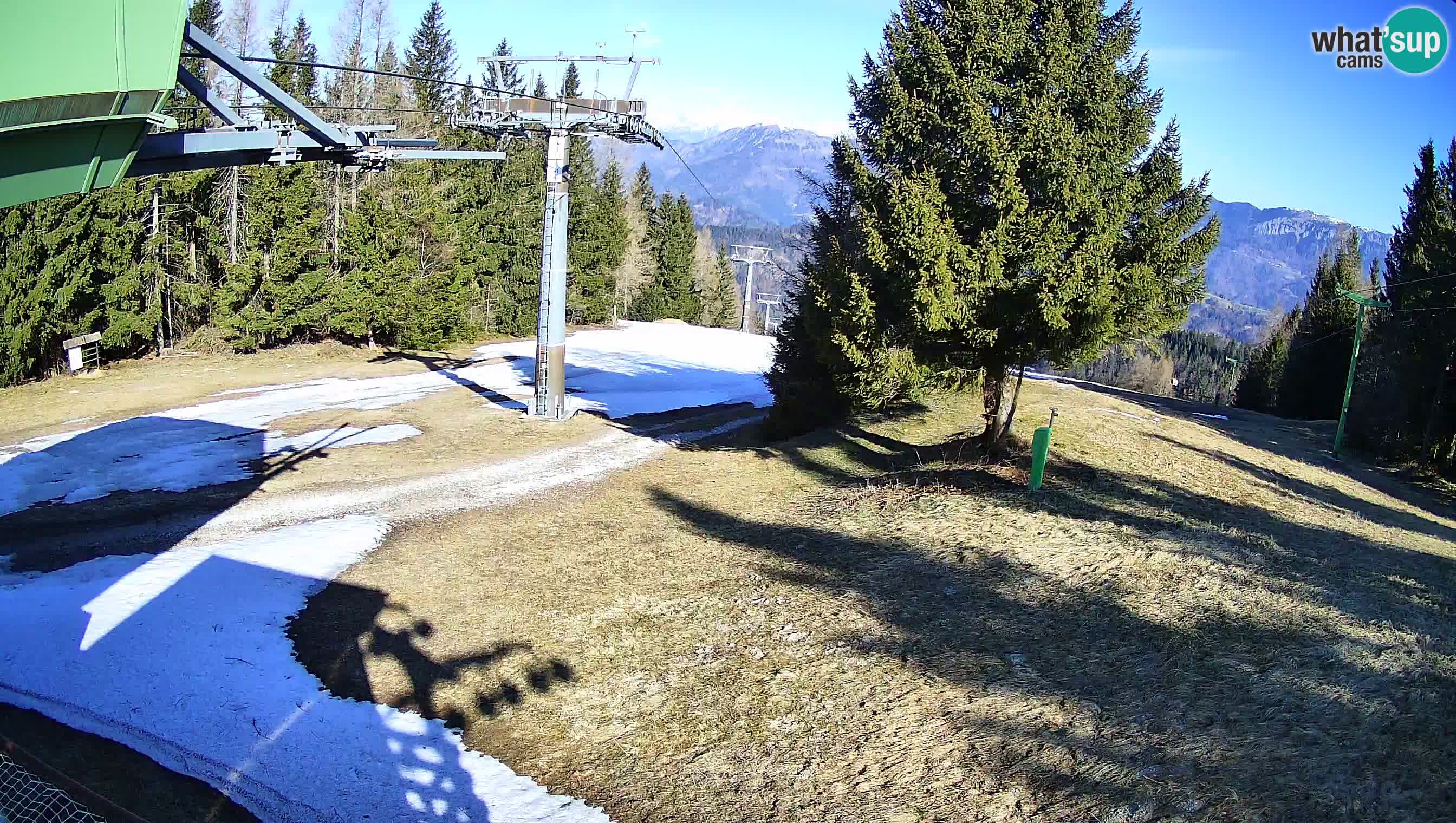 Smušišče Cerkno spletna kamera Lom zgornja proga