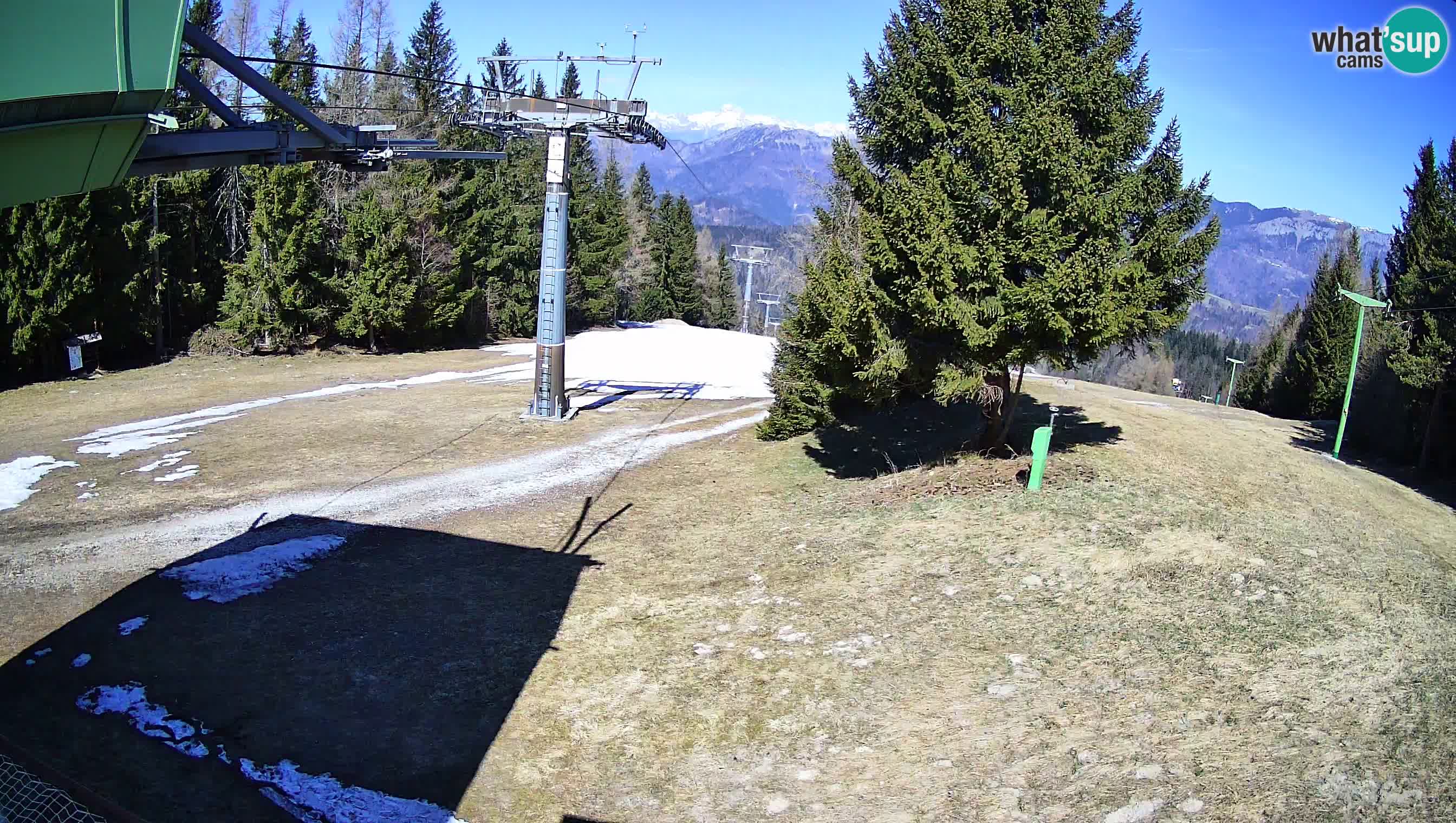 Smušišče Cerkno spletna kamera Lom zgornja proga