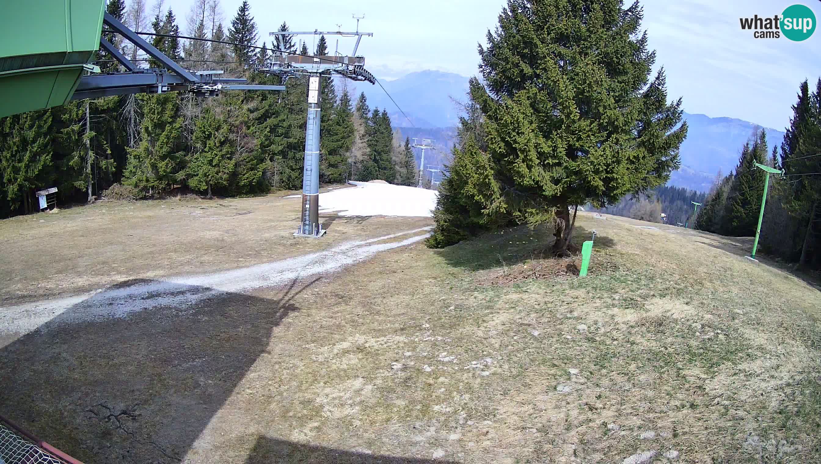 Smušišče Cerkno spletna kamera Lom zgornja proga