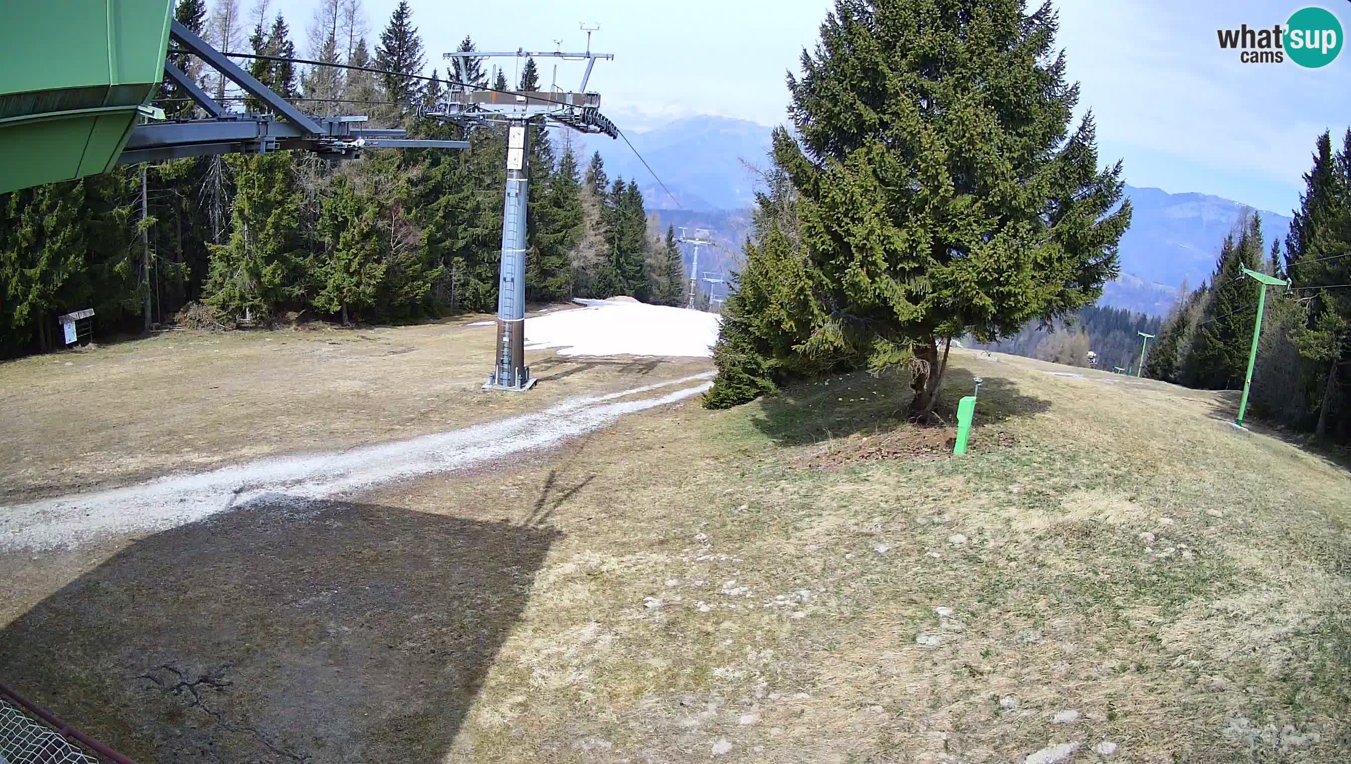 Smušišče Cerkno spletna kamera Lom zgornja proga