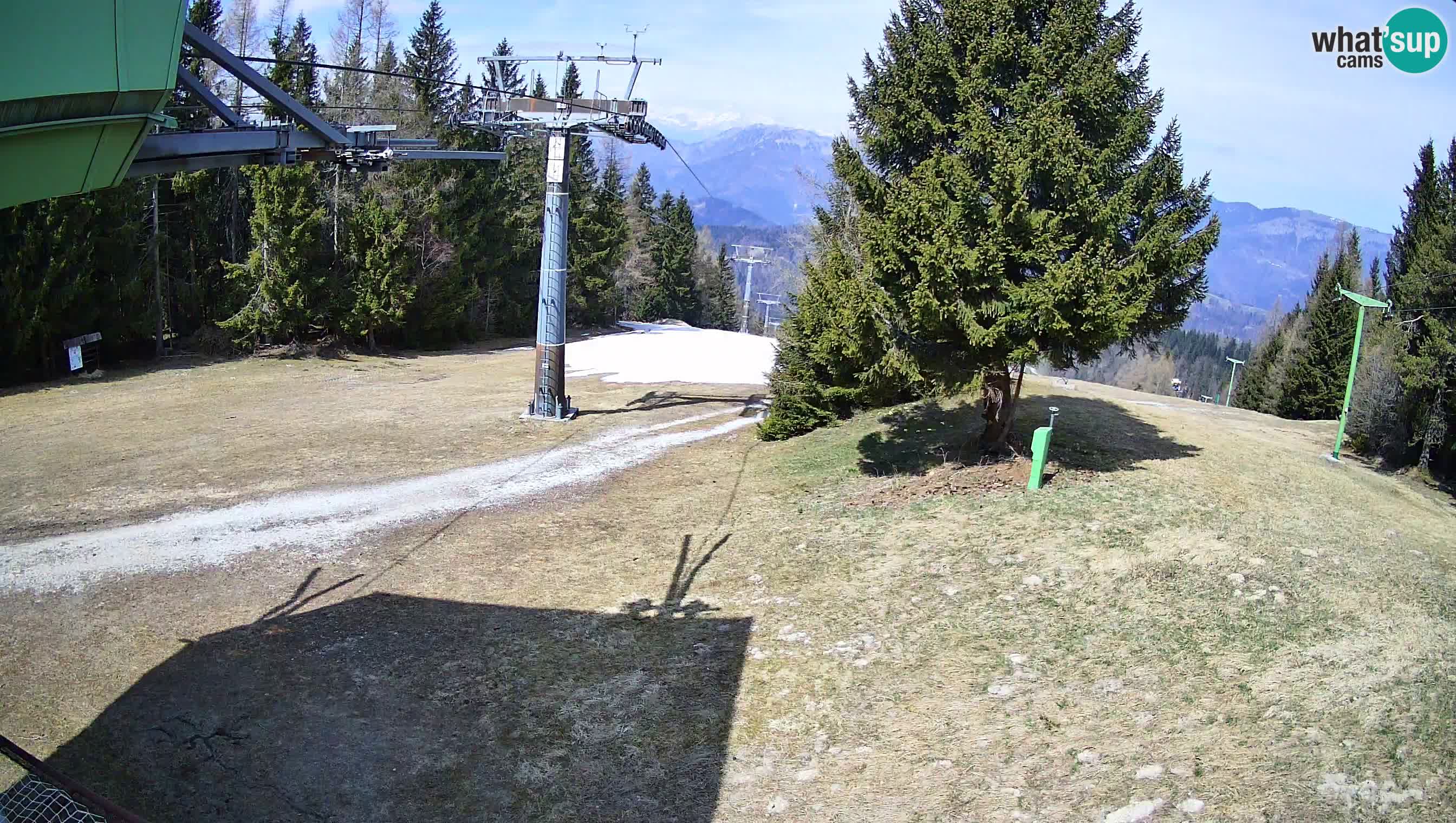 Smušišče Cerkno spletna kamera Lom zgornja proga