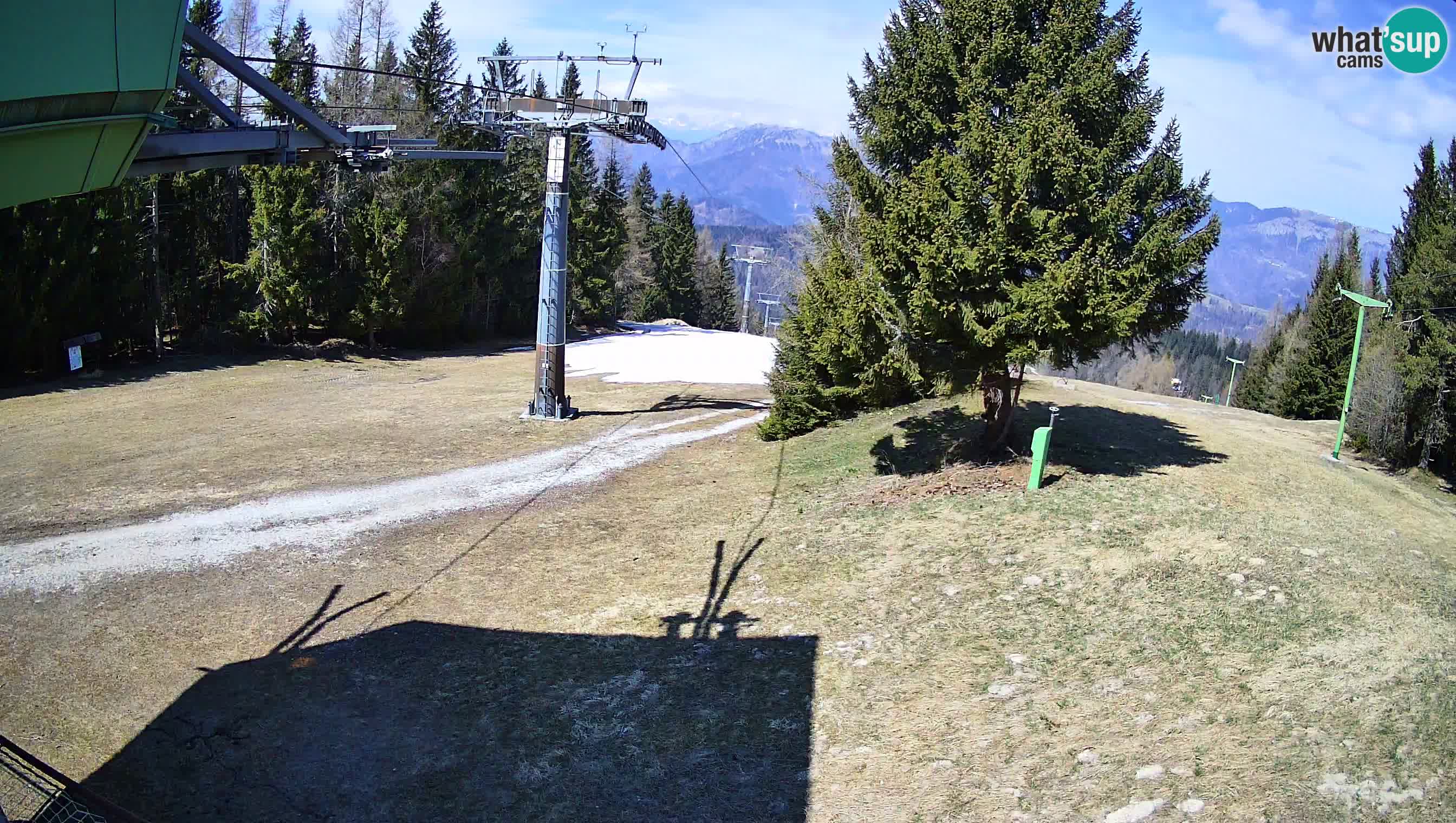 Smušišče Cerkno spletna kamera Lom zgornja proga